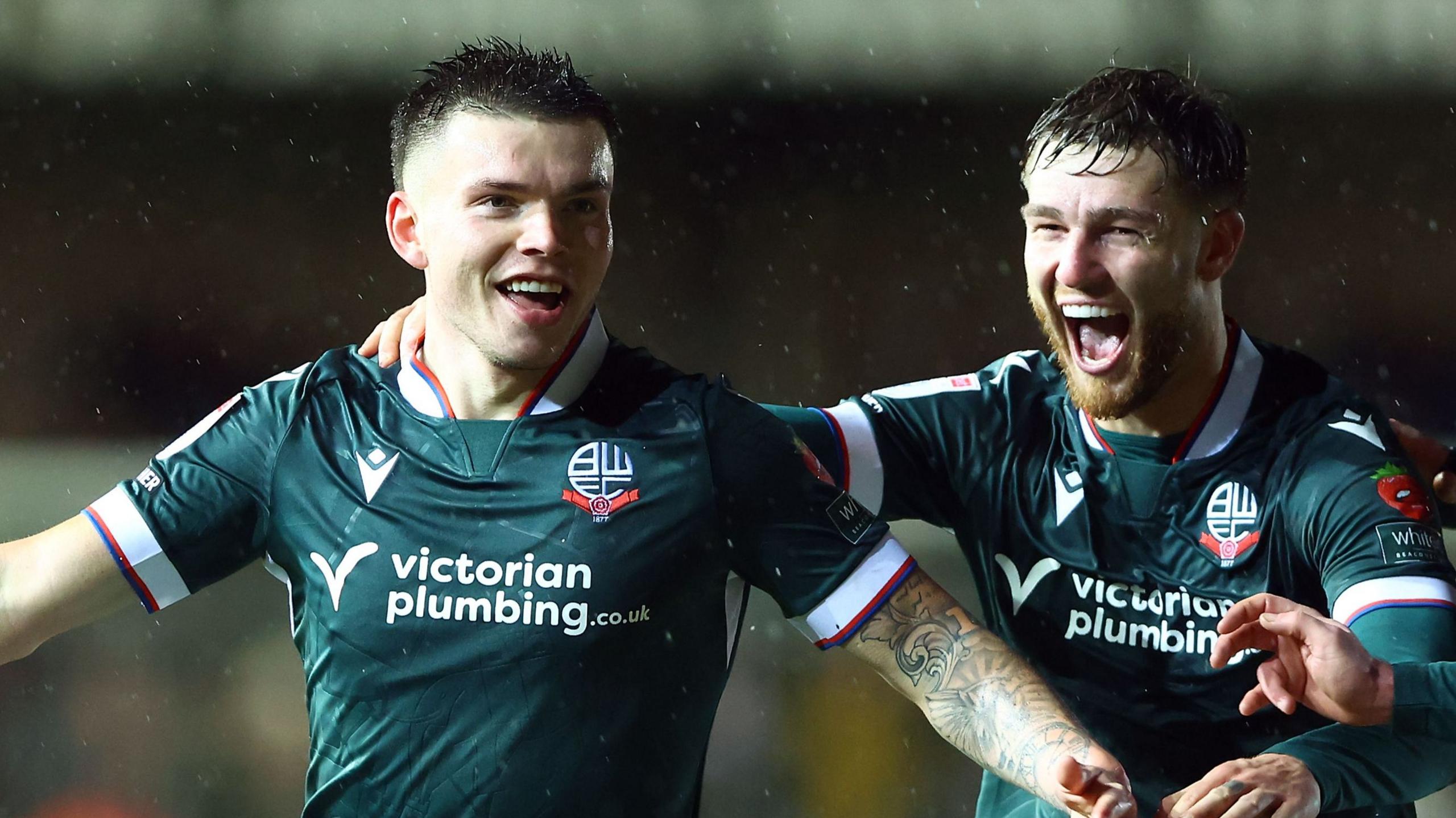 Morley celebrates scoring for Bolton