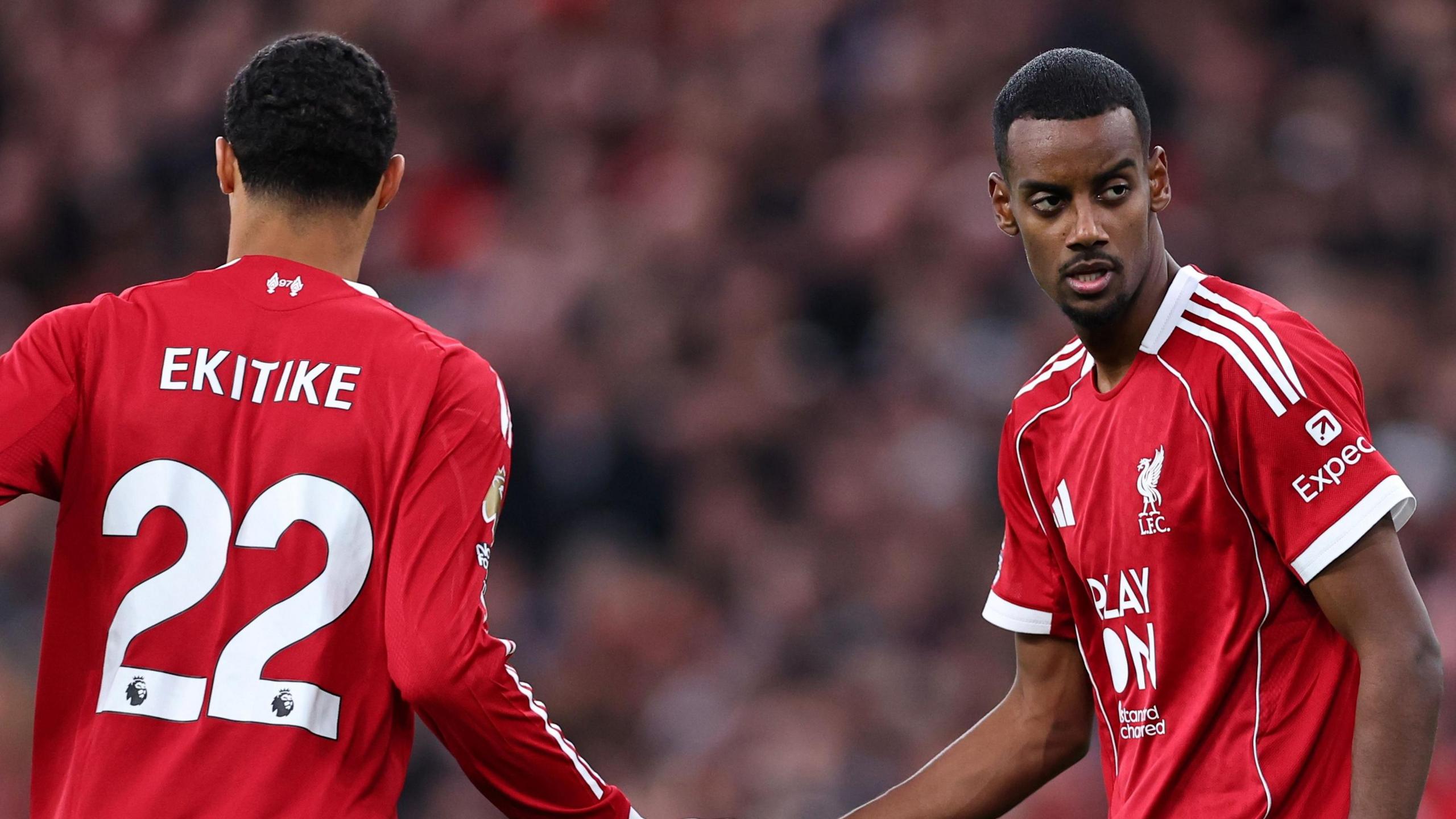 Hugo Ekitike and Alexander Isak