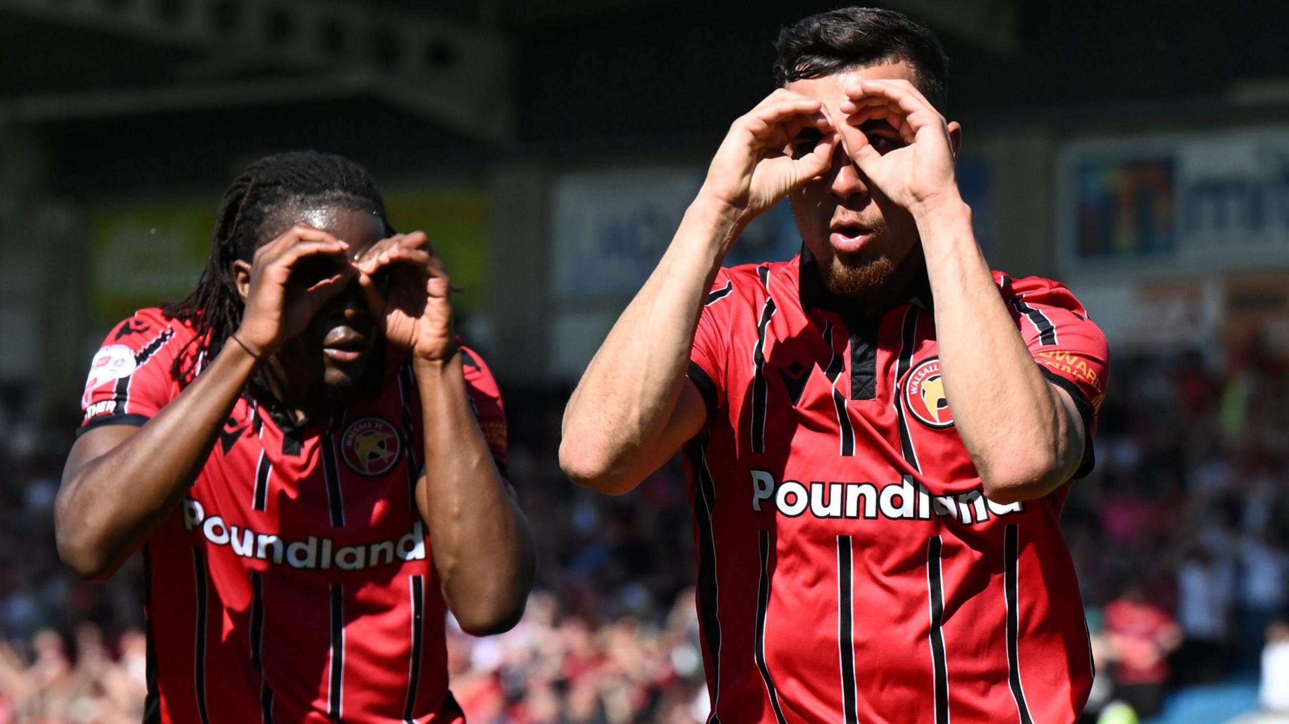Walsall celebrate goal