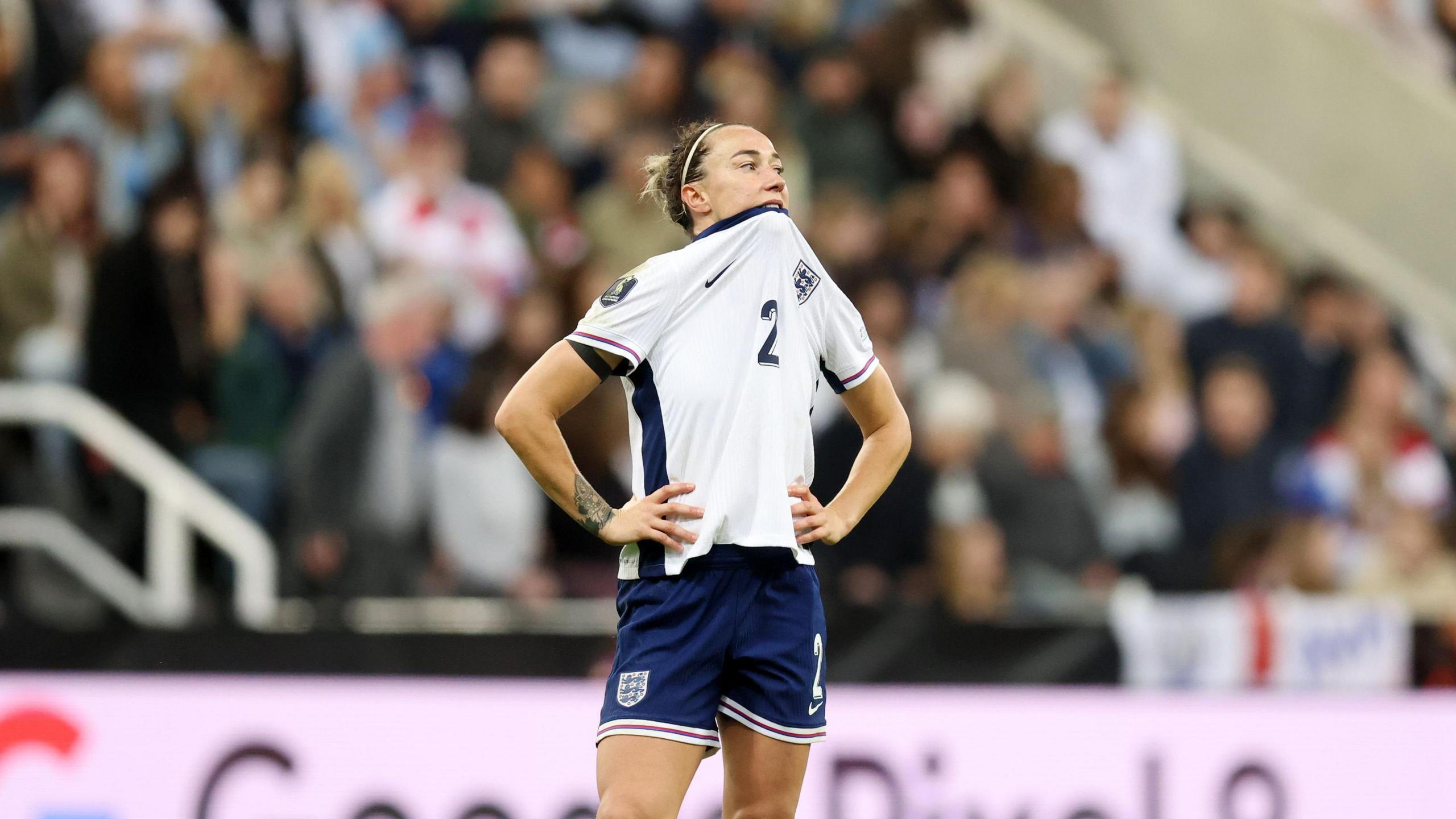 Lucy Bronze looking disappointed