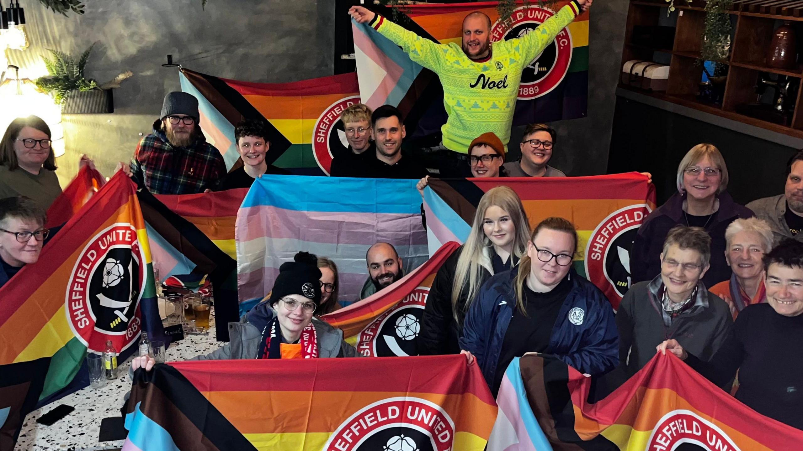 A group picture of the Rainbow Blades