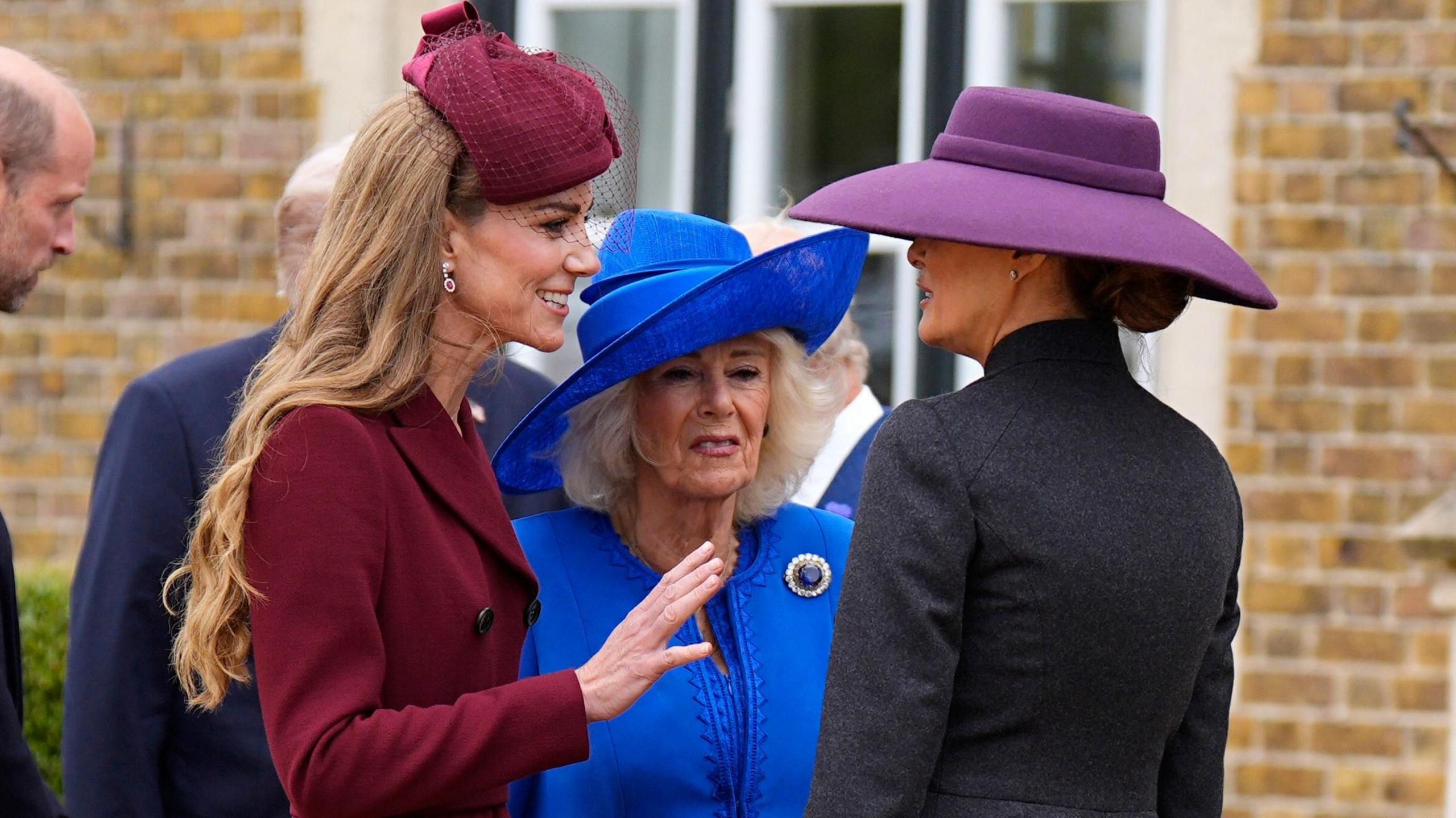 Princess Catherine, Queen Camilla and Melania Trump at Windsor