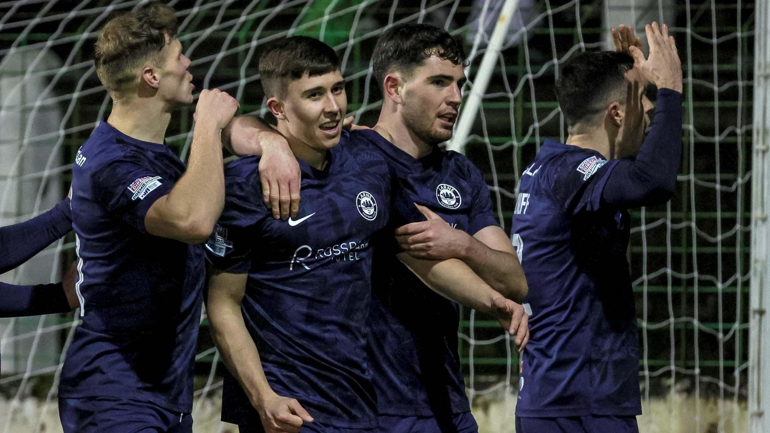 Paul O'Neill celebrates scoring