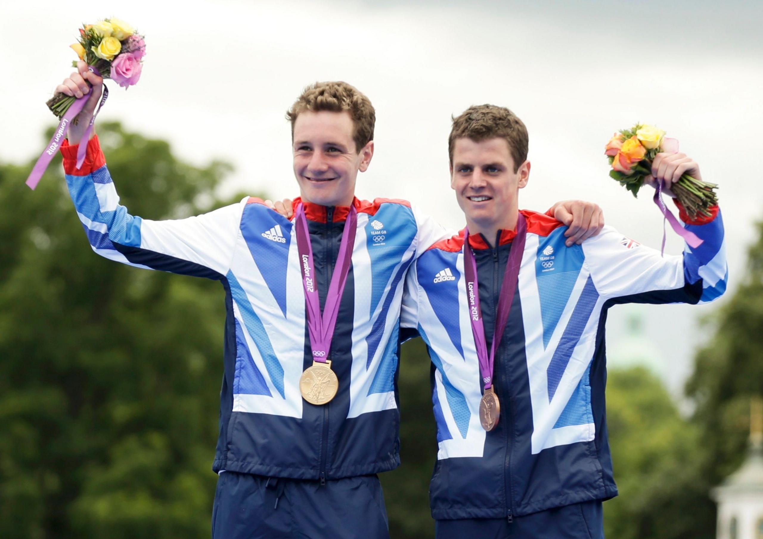 Brownlee brothers at London 2012