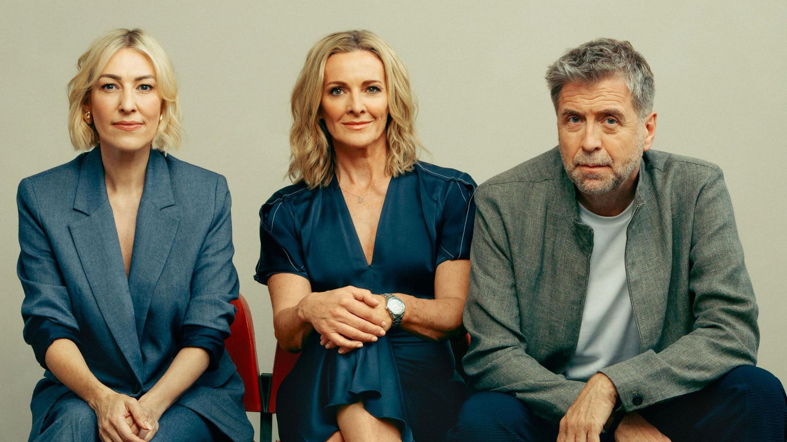 Kelly Cates, Gaby Logan and Mark Chapman are BBC Match of the Day's new presenting team