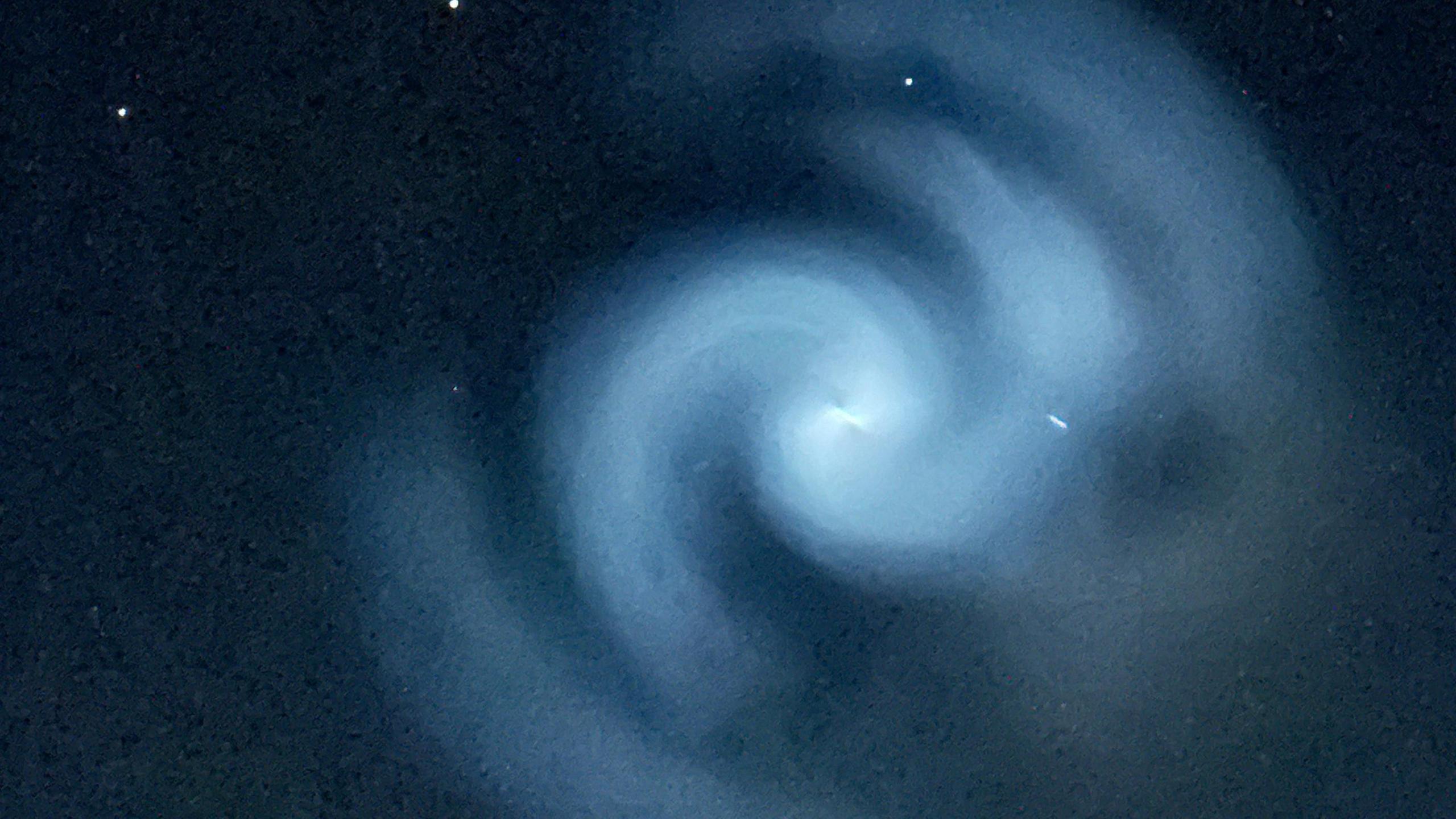 A spiral light spotted in skies above Nottinghamshire 