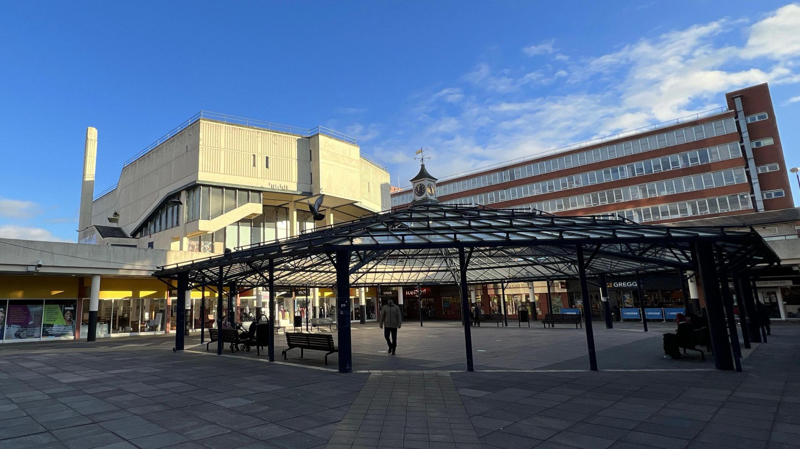 Anglia Square, a shopping centre complex in Norwich. 