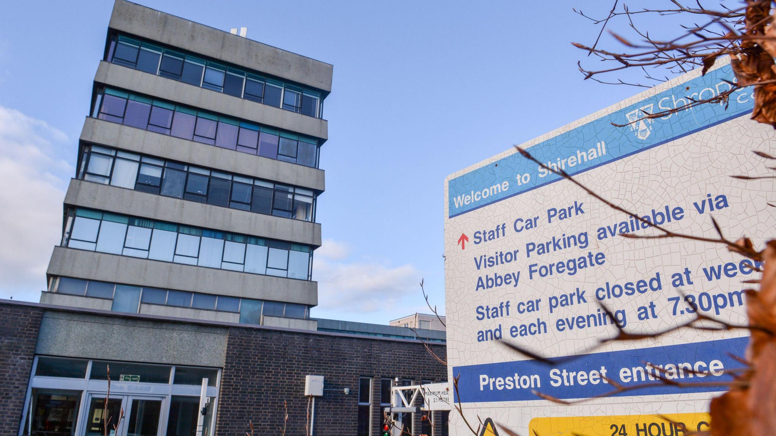 Image shows a view of Shirehall in Shrewsbury