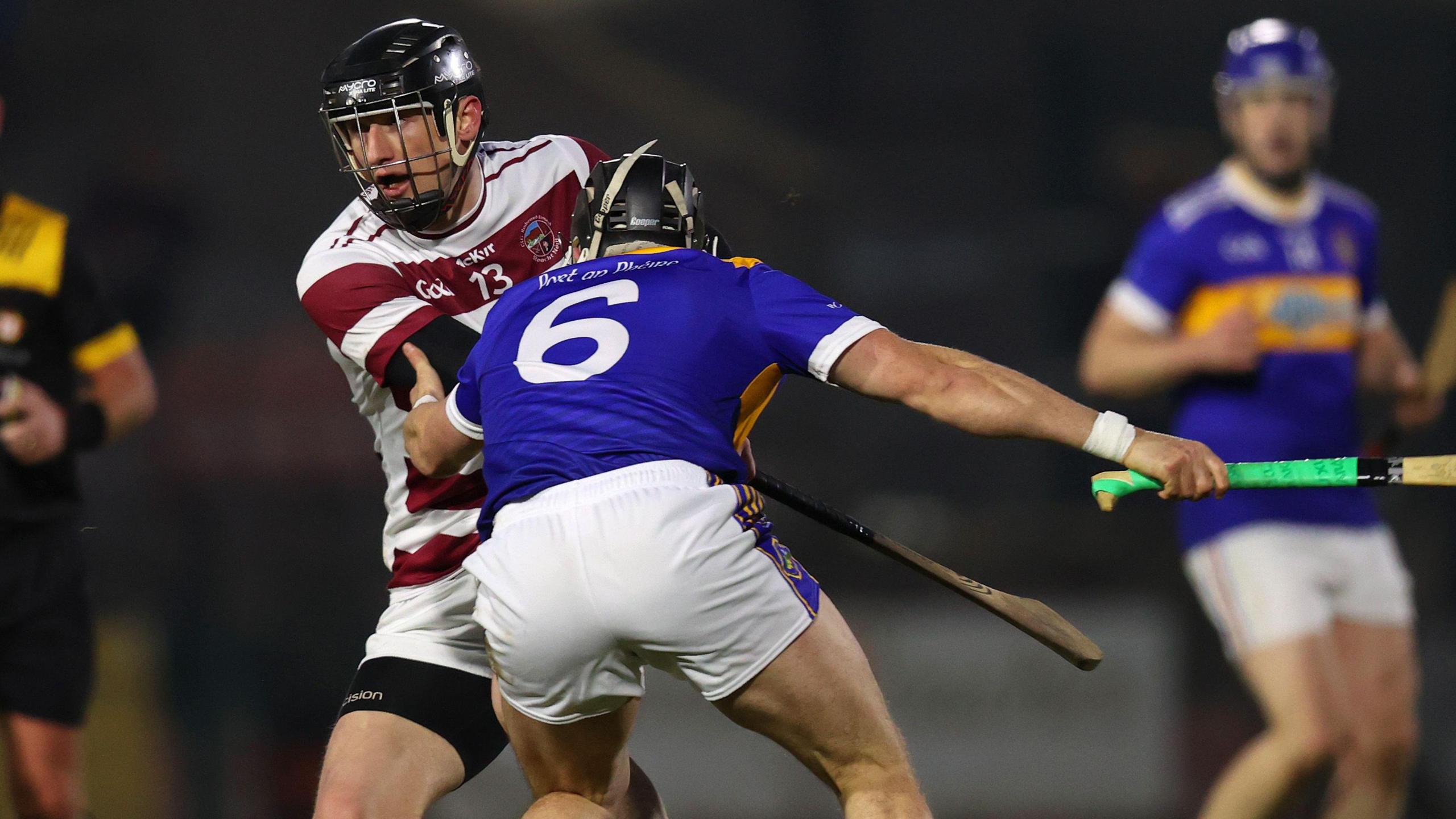 Brendan Rogers is challenged by Caolan Taggart