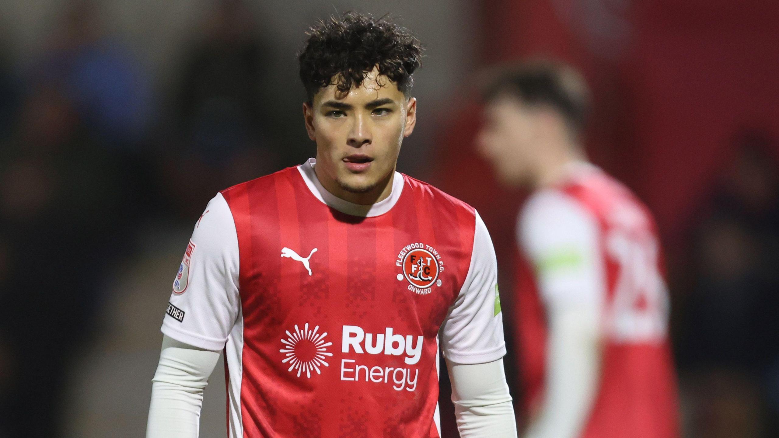 Phoenix Patterson in action for Fleetwood Town