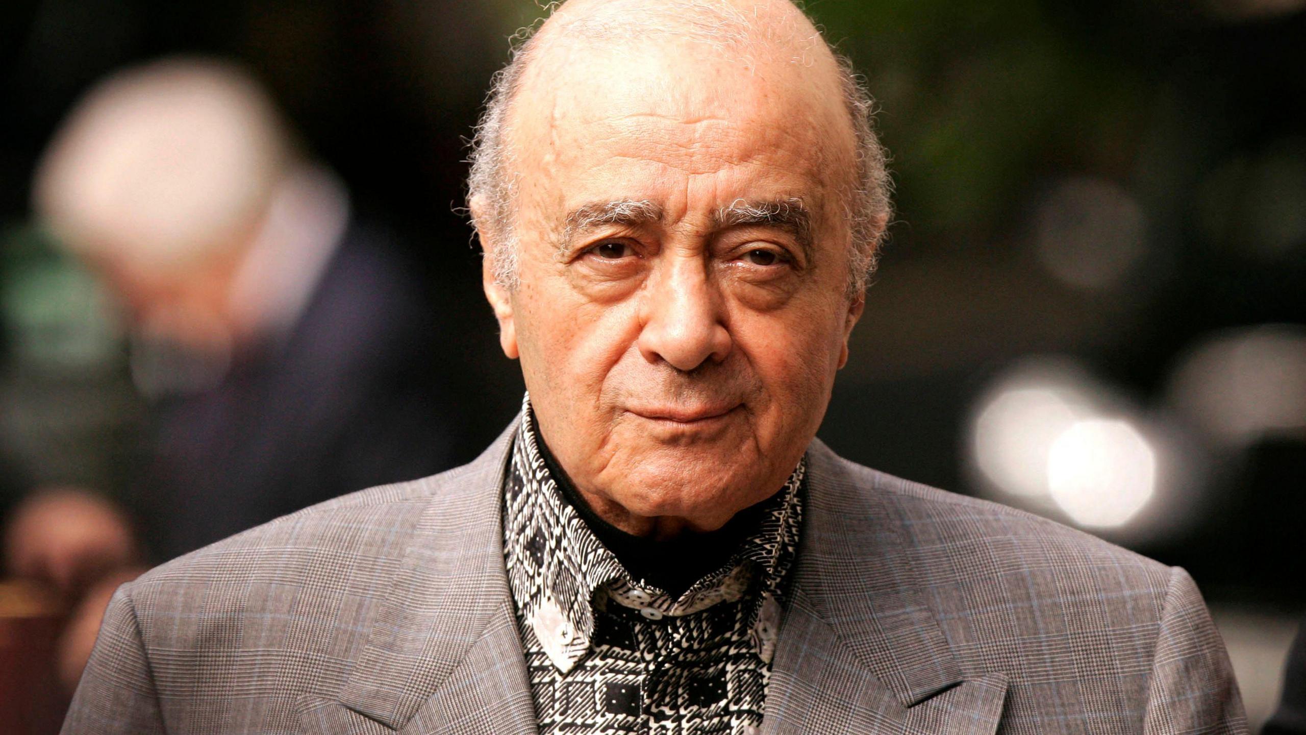 Harrods department store owner Mohamed Al Fayed arrives at the London High Court.