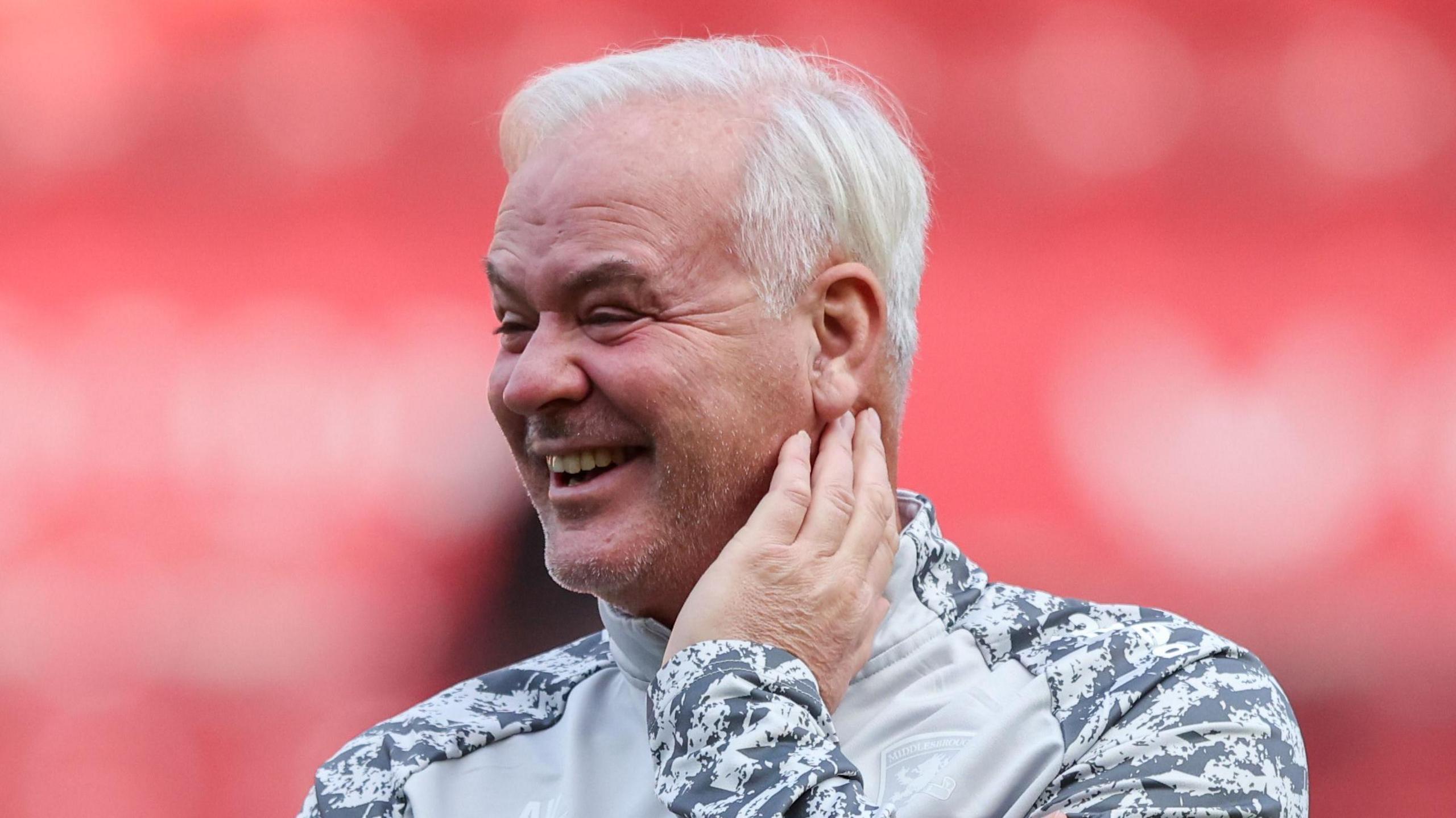 A close-up of Middlesbrough interim boss Adi Viveash