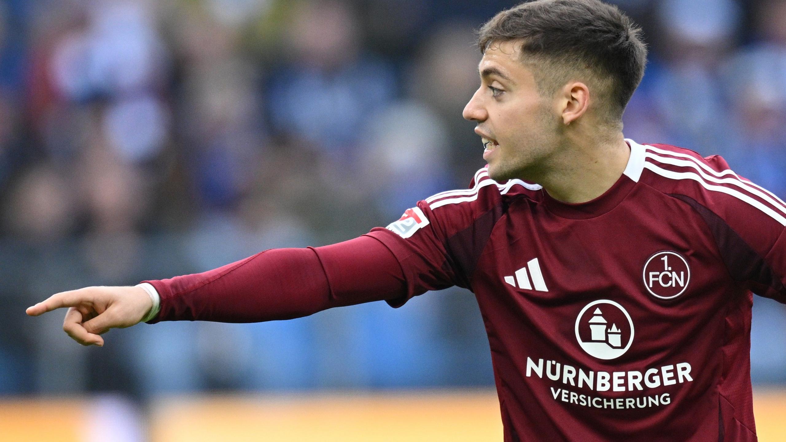 Stefanos Tzimas in action for Nuremberg