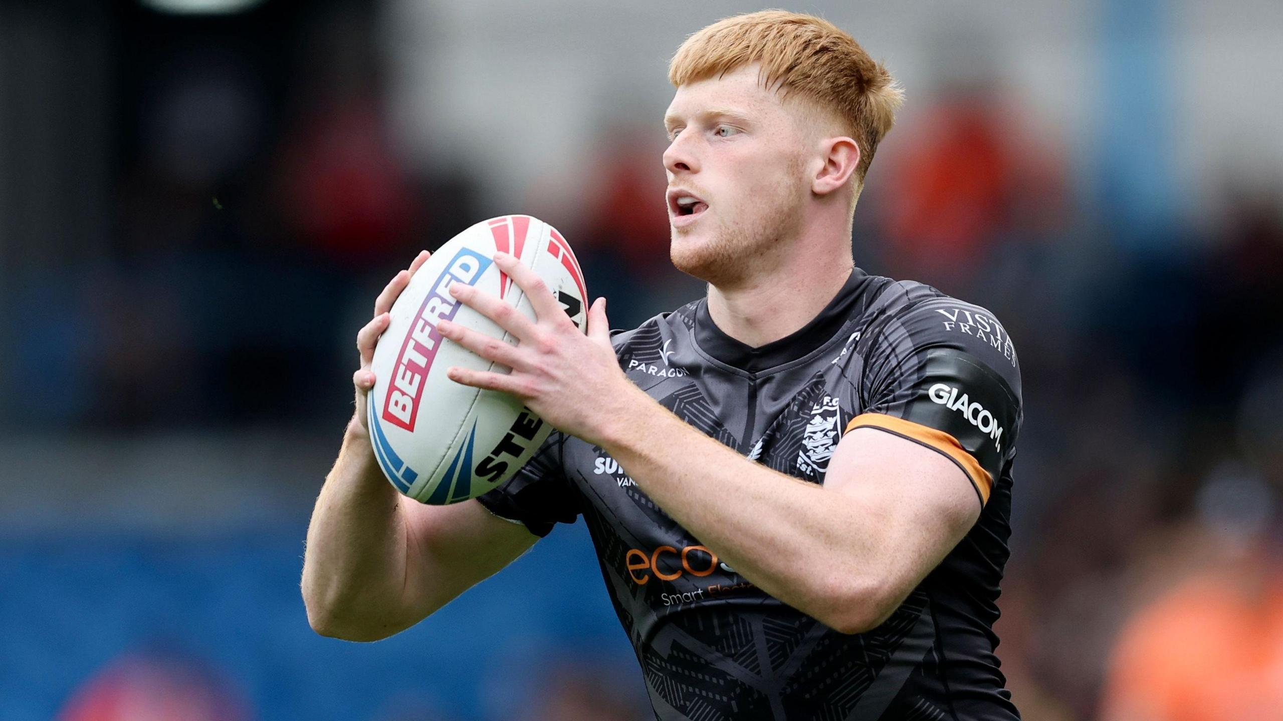 Harvey Barron in action for Hull FC