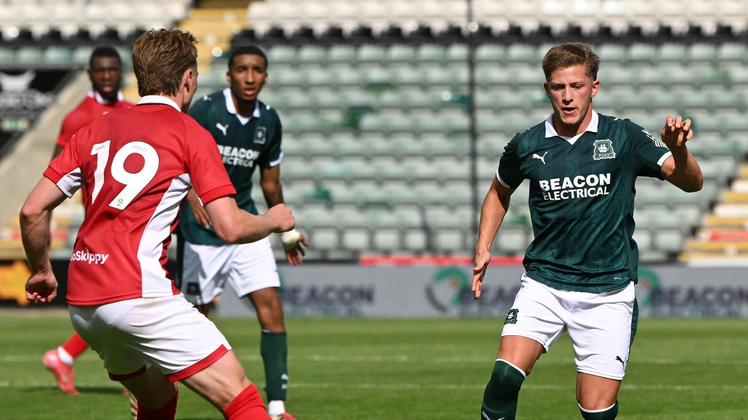 Ayman Benarous in action during a pre-season friendly