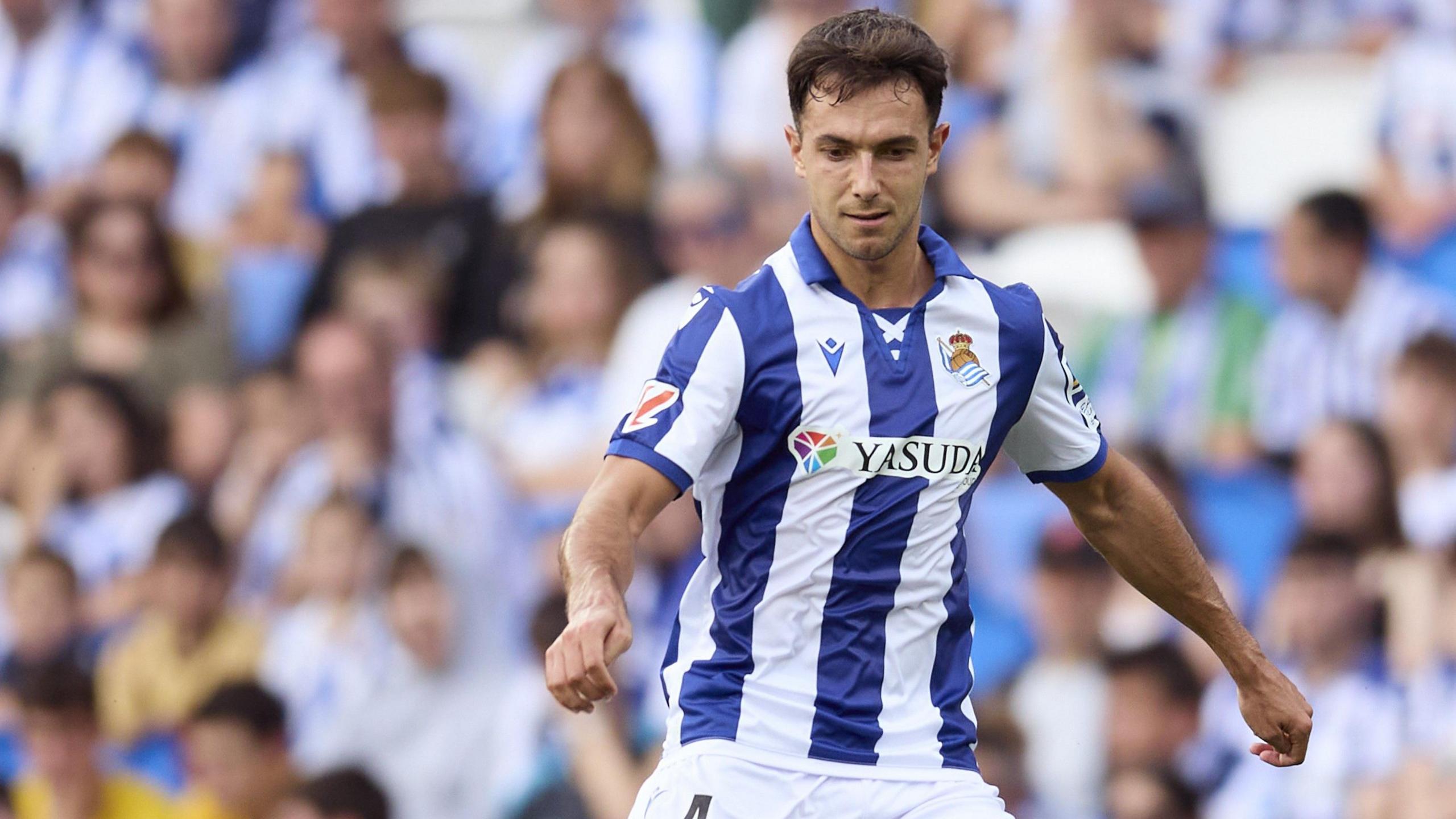 Martin Zubimendi playing for Real Sociedad