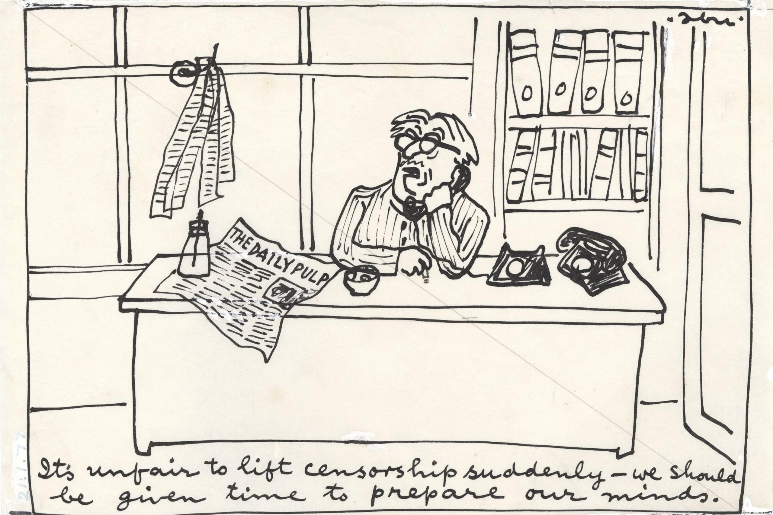 A cartoon strip by Abu.