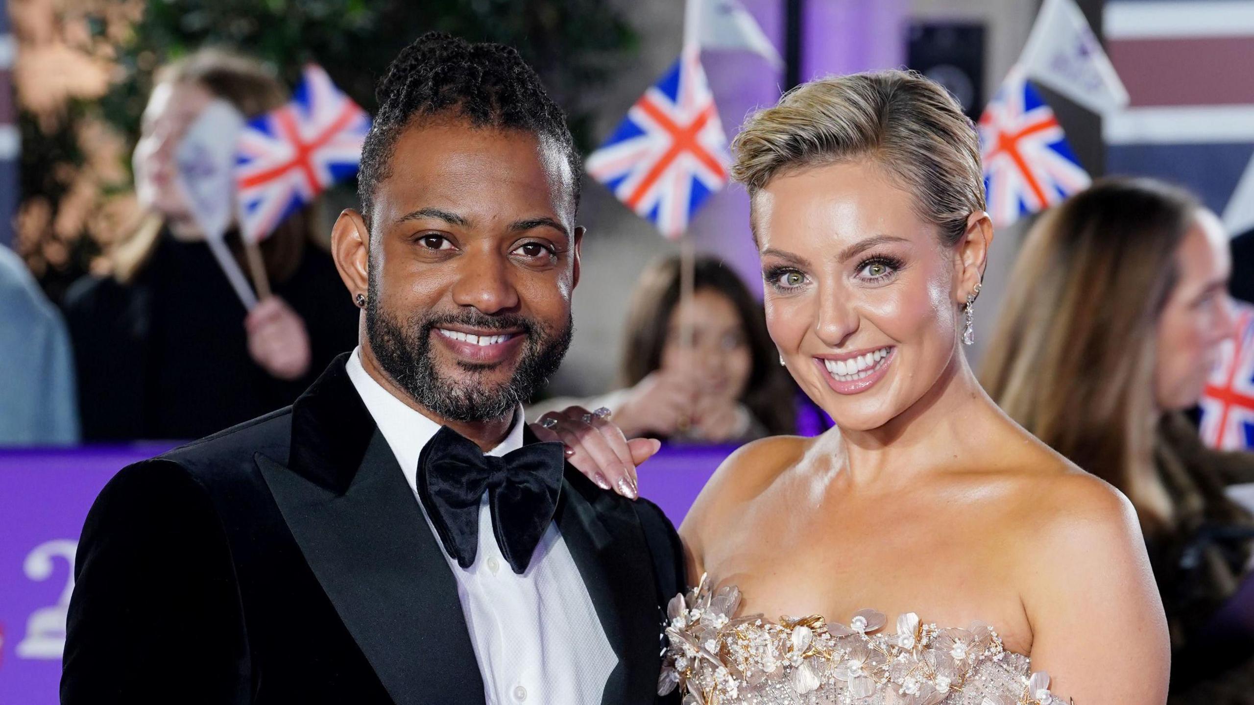  JB Gill (left) and Amy Dowden attend the Pride of Britain Awards