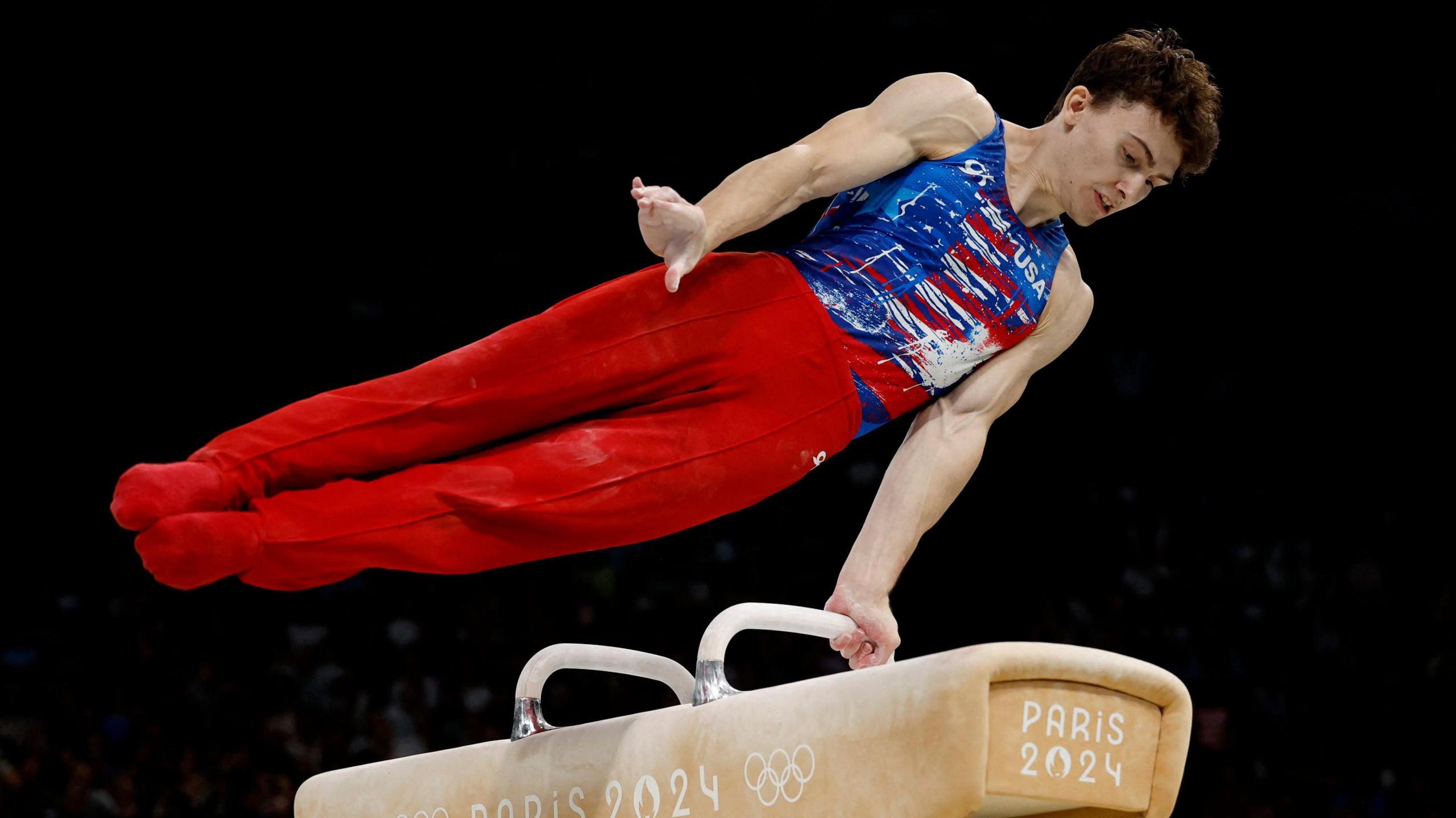 Stephen Nedoroscik on pommel horse