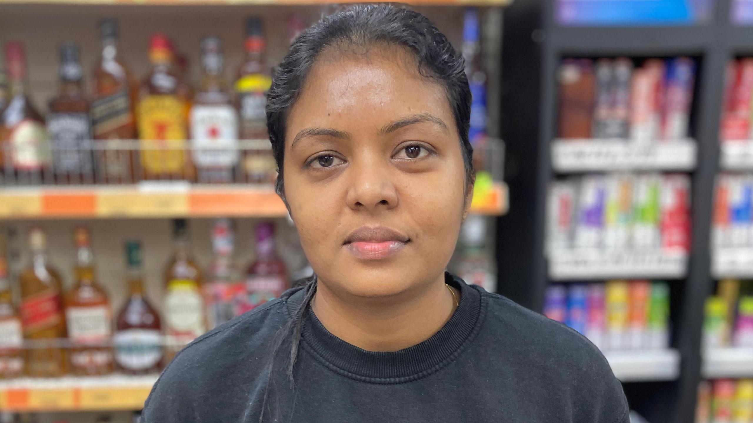 Shop worker Thilaxshana Thiyagarasa