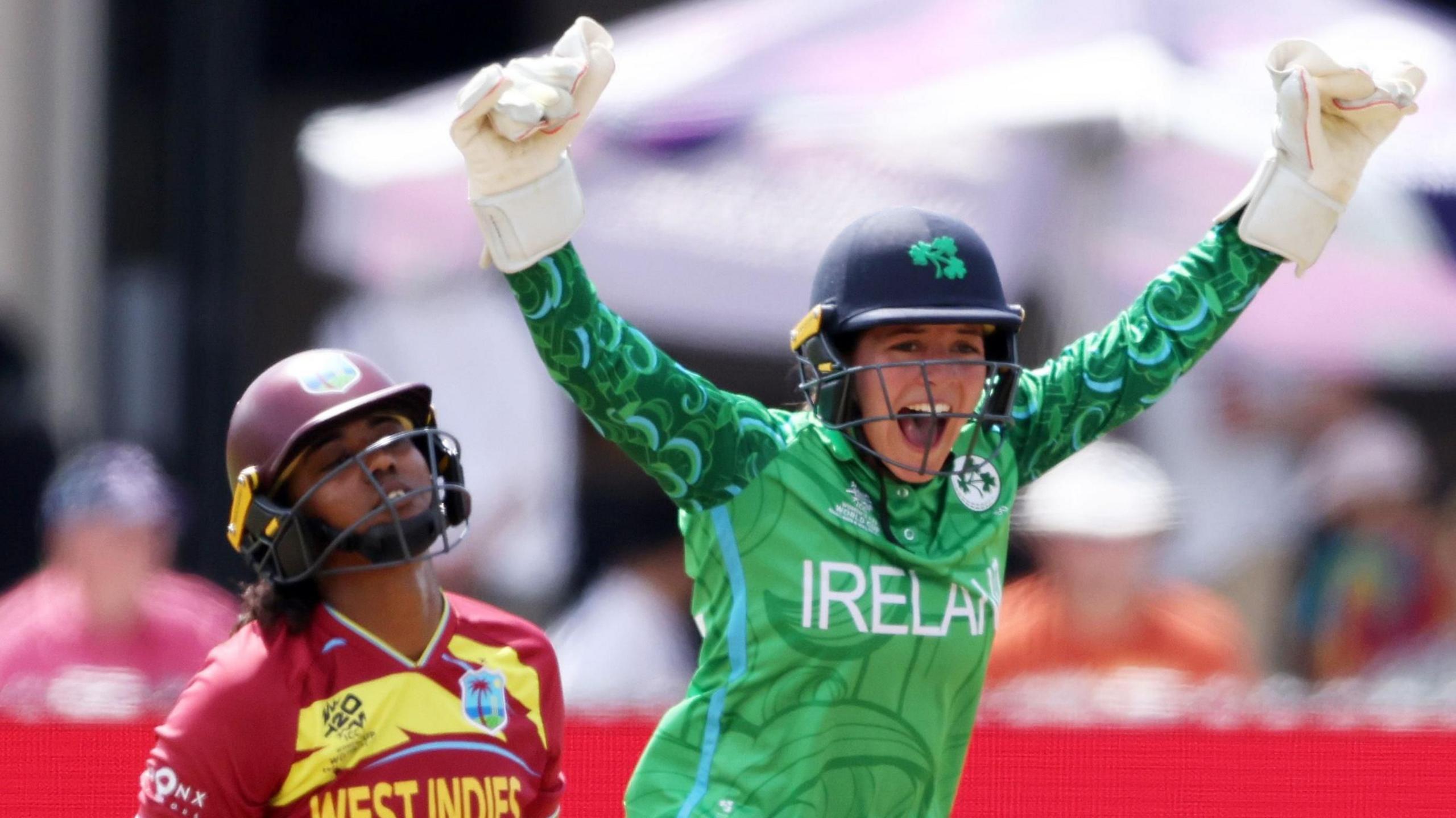 Amy Hunter celebrating 