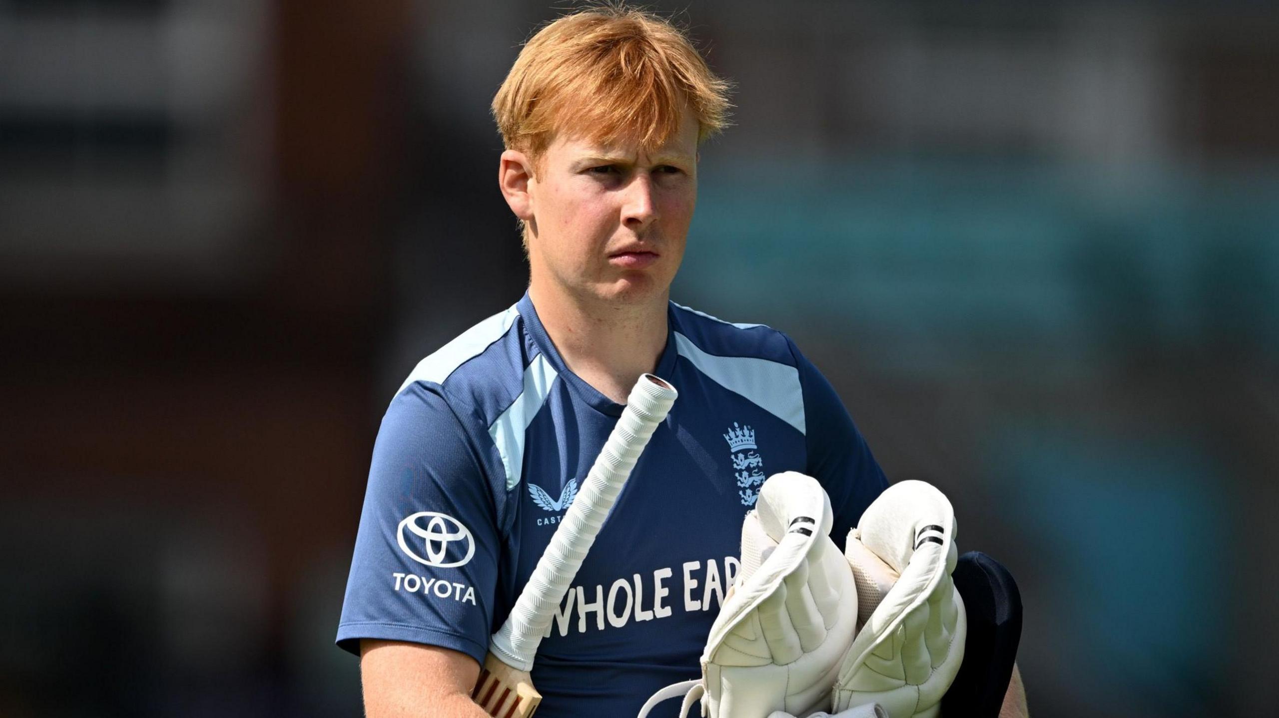 James Rew during an England training session