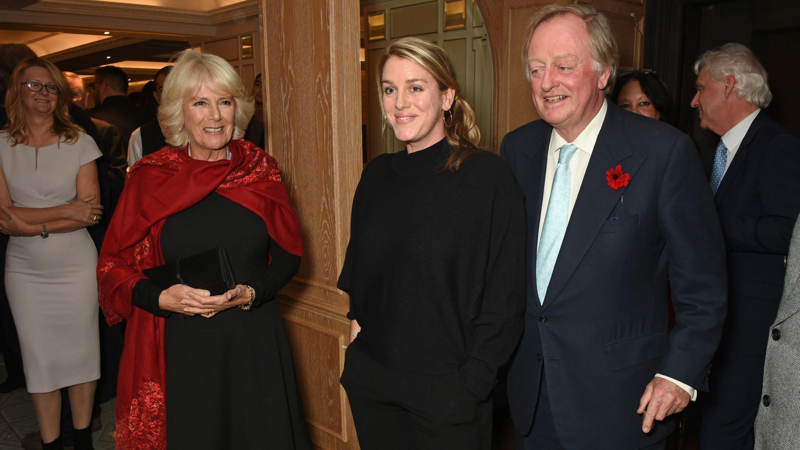 Queen Camilla and Andrew Parker Bowles with their daughter Laura Lopes