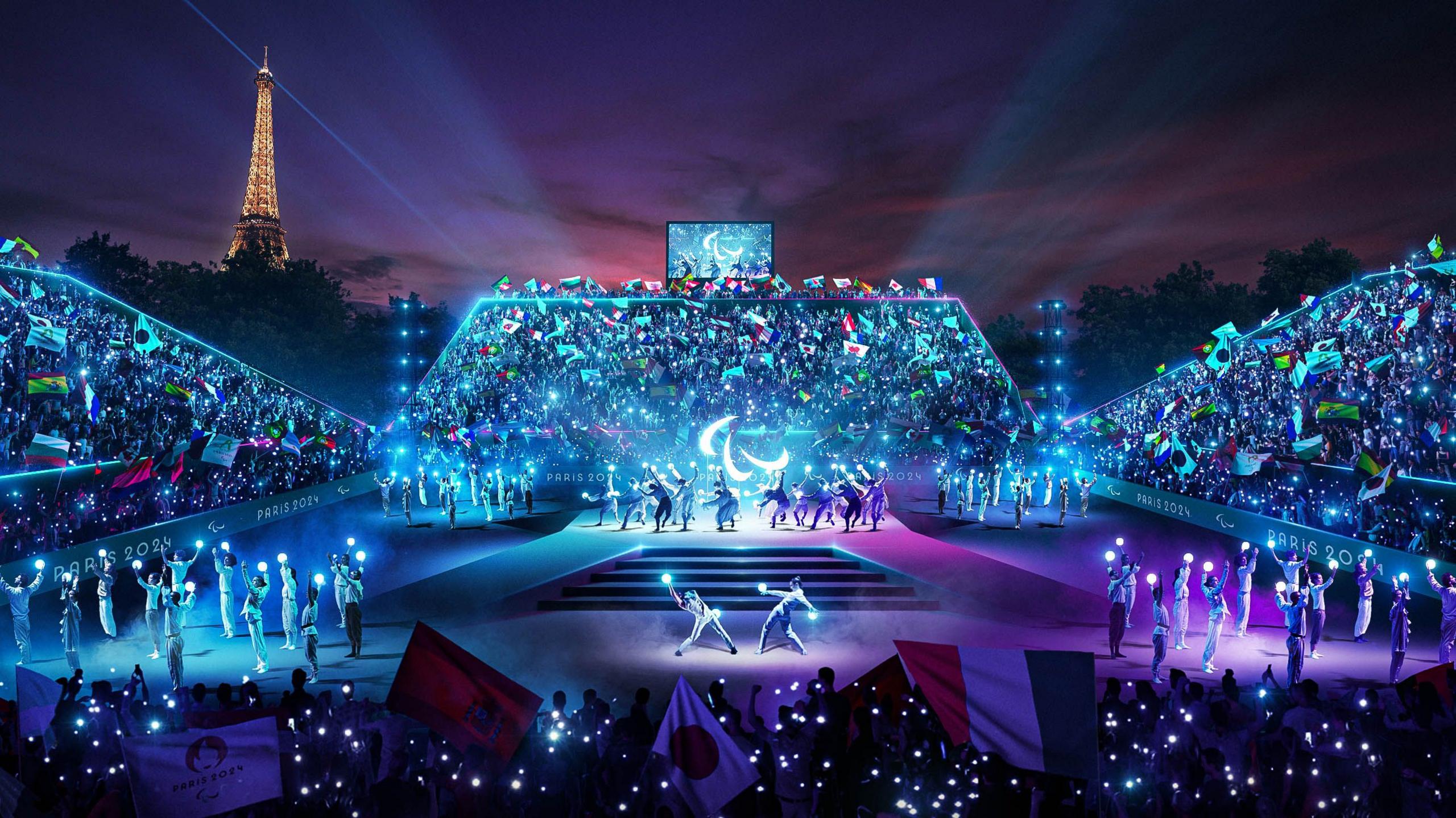 An artist's impression of the Paralympic Games Opening Ceremony