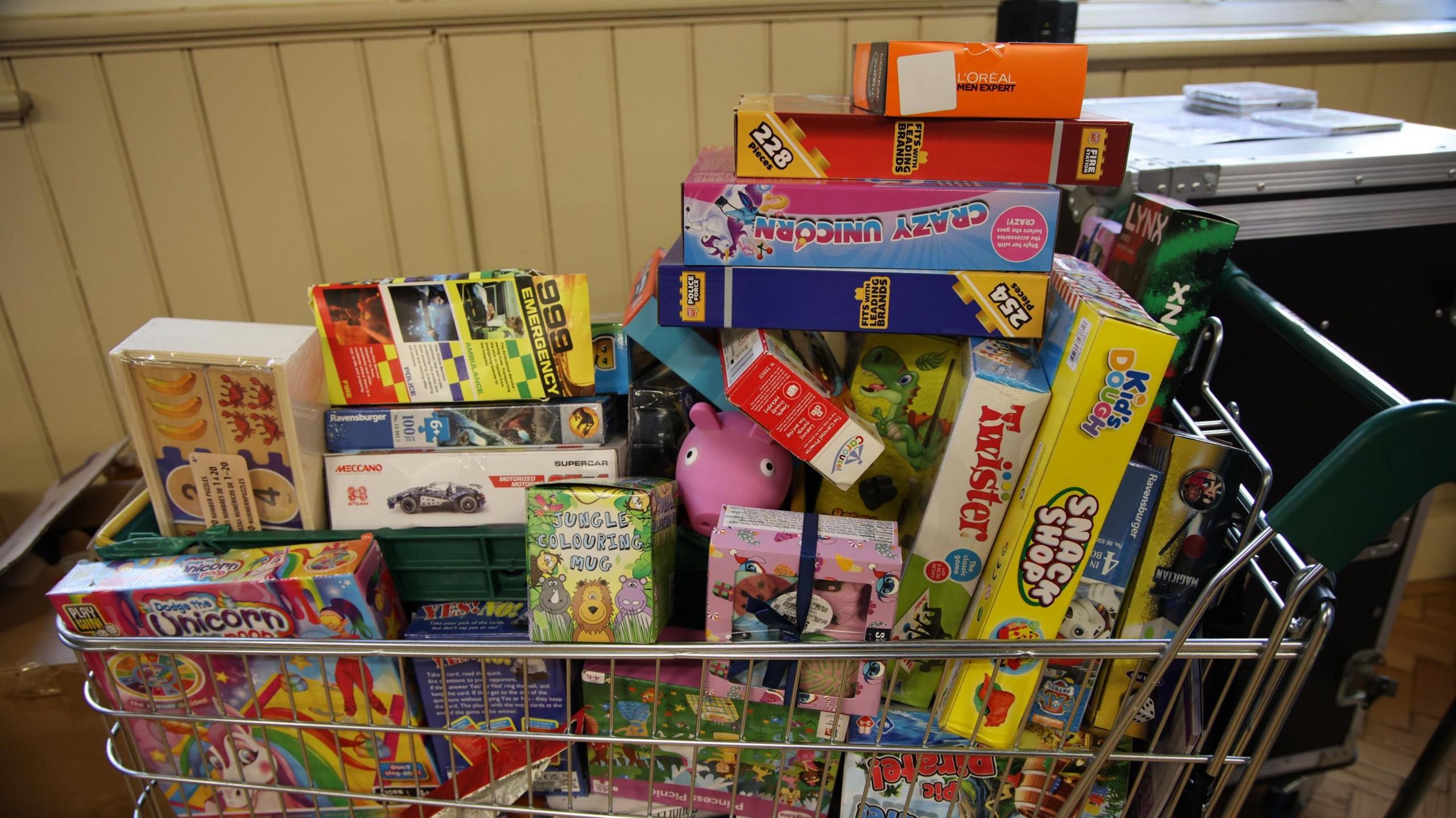 Presents in a trolley