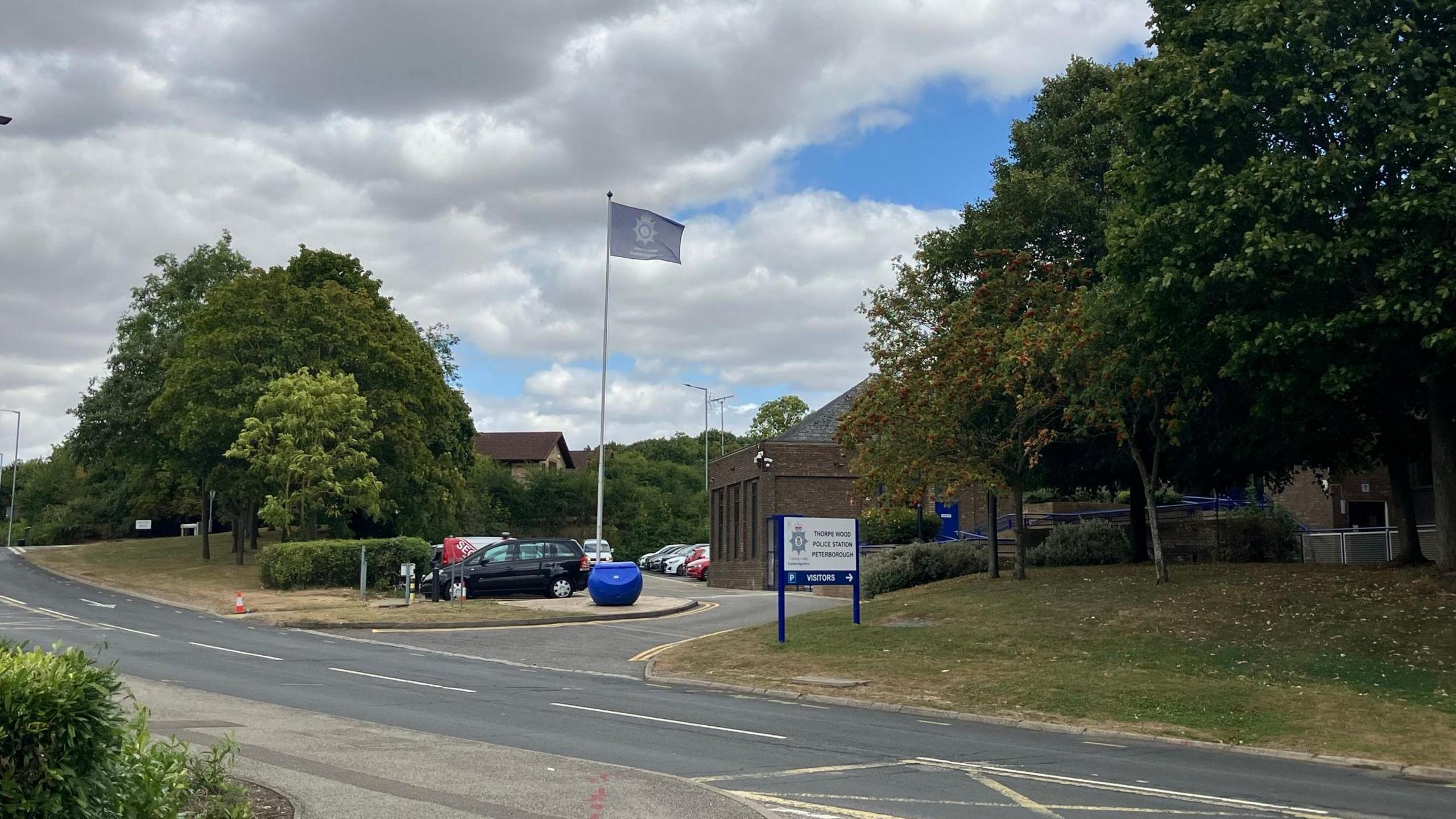 Street view of Thorpe Wood police station 