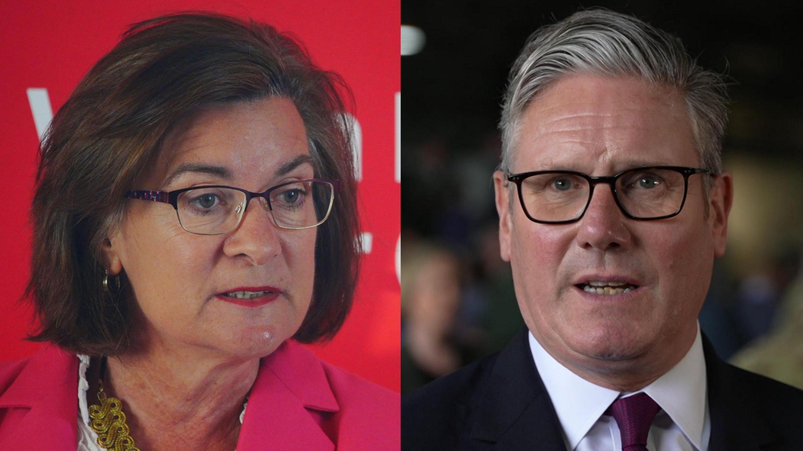 Eluned Morgan a Keir Starmer