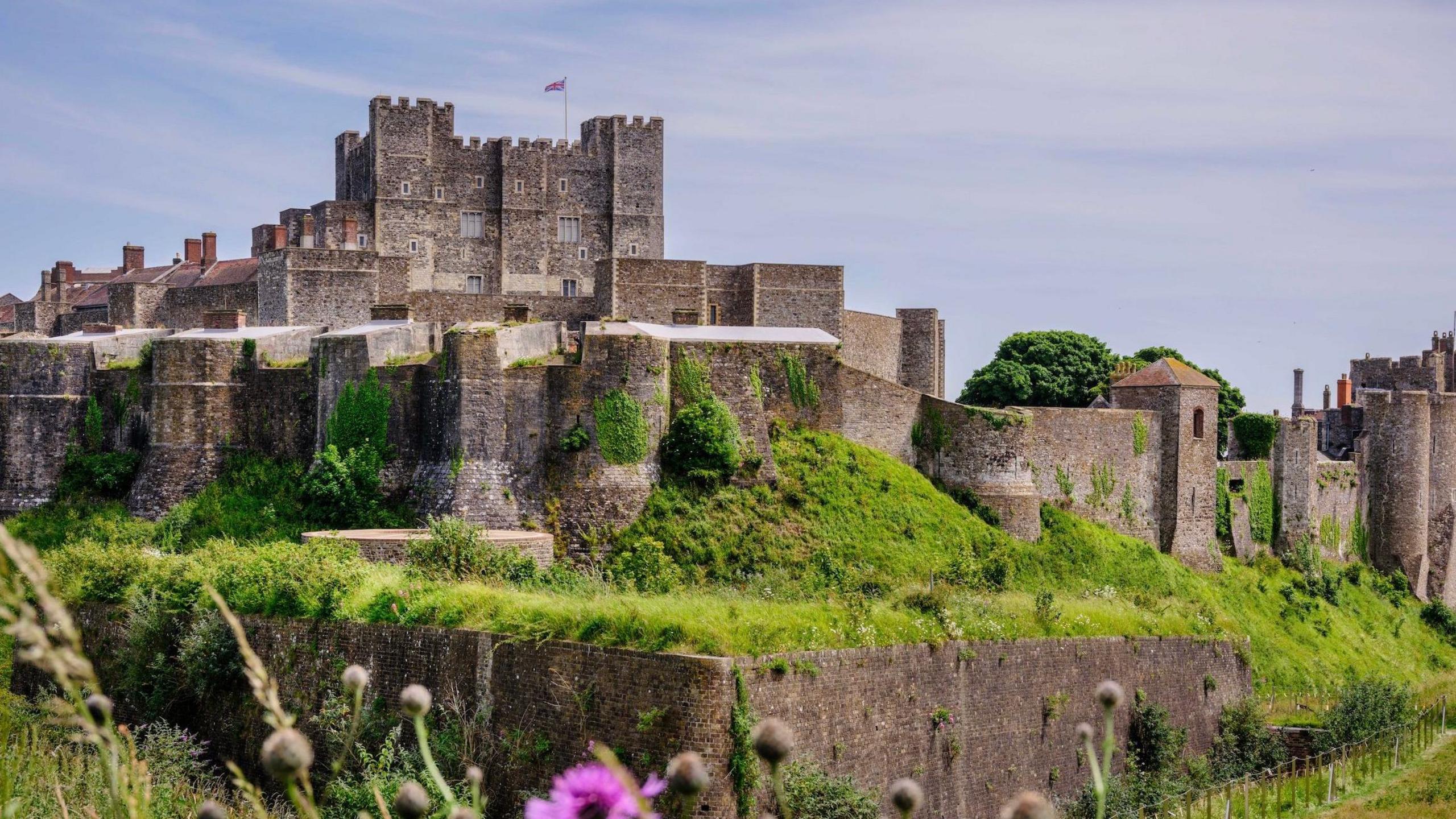 The exterior of Dover Castle 