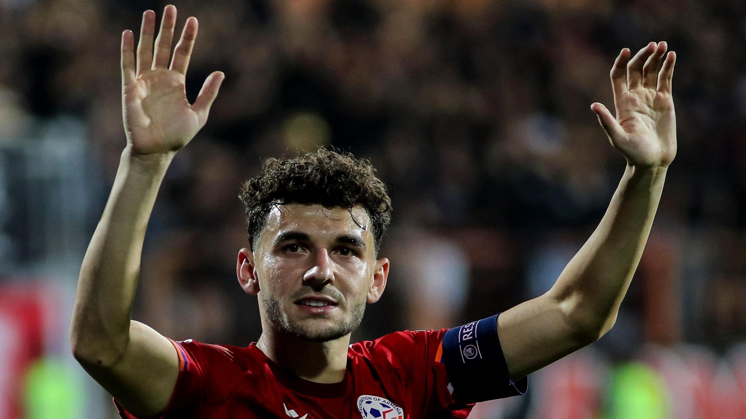 Eduard Spertsyan celebrates