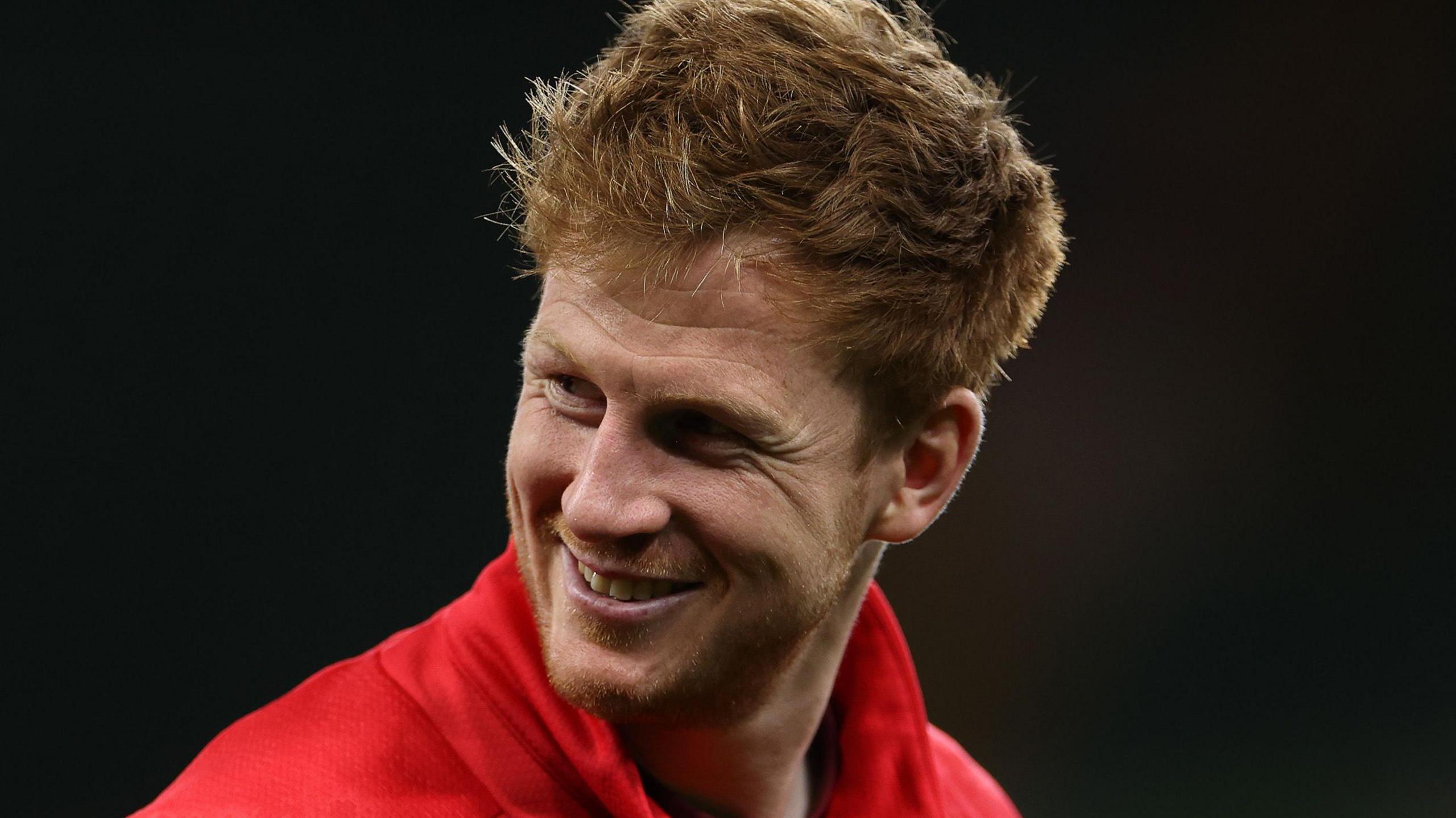 Rhys Patchell smiling