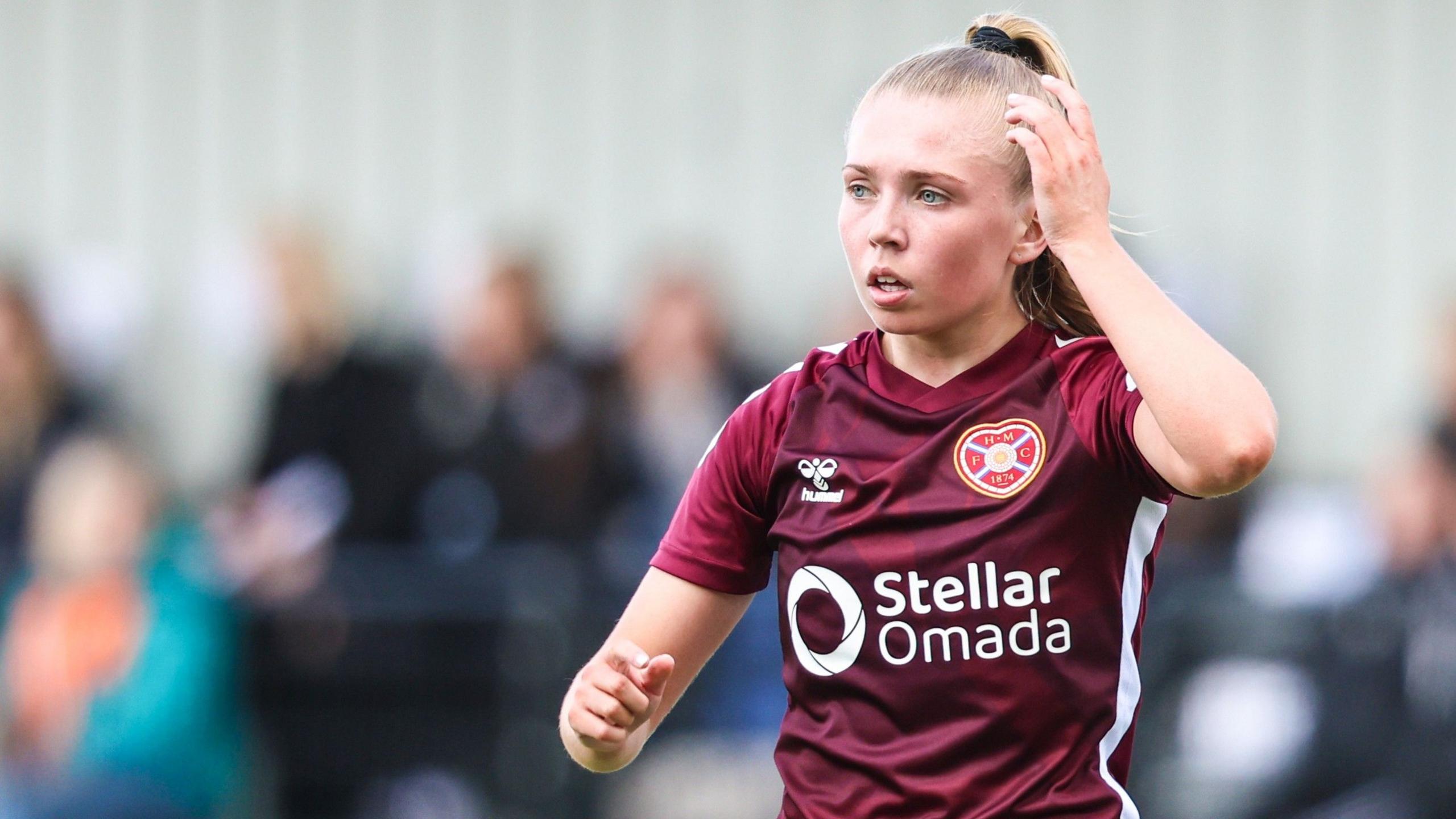 Hearts forward Kayla Jardine