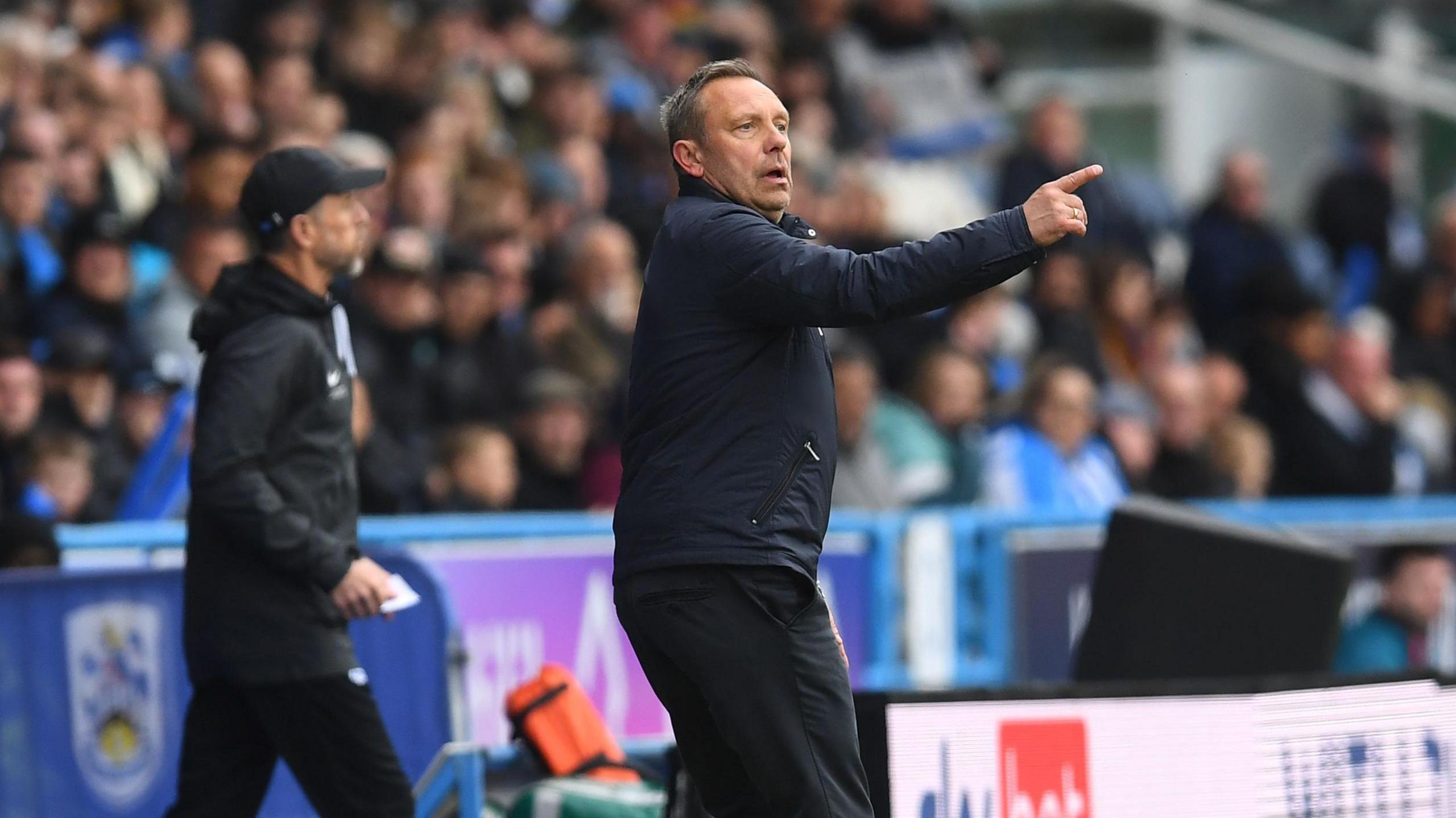 Andre Breitenreiter during the 1-1 draw with Birmingham