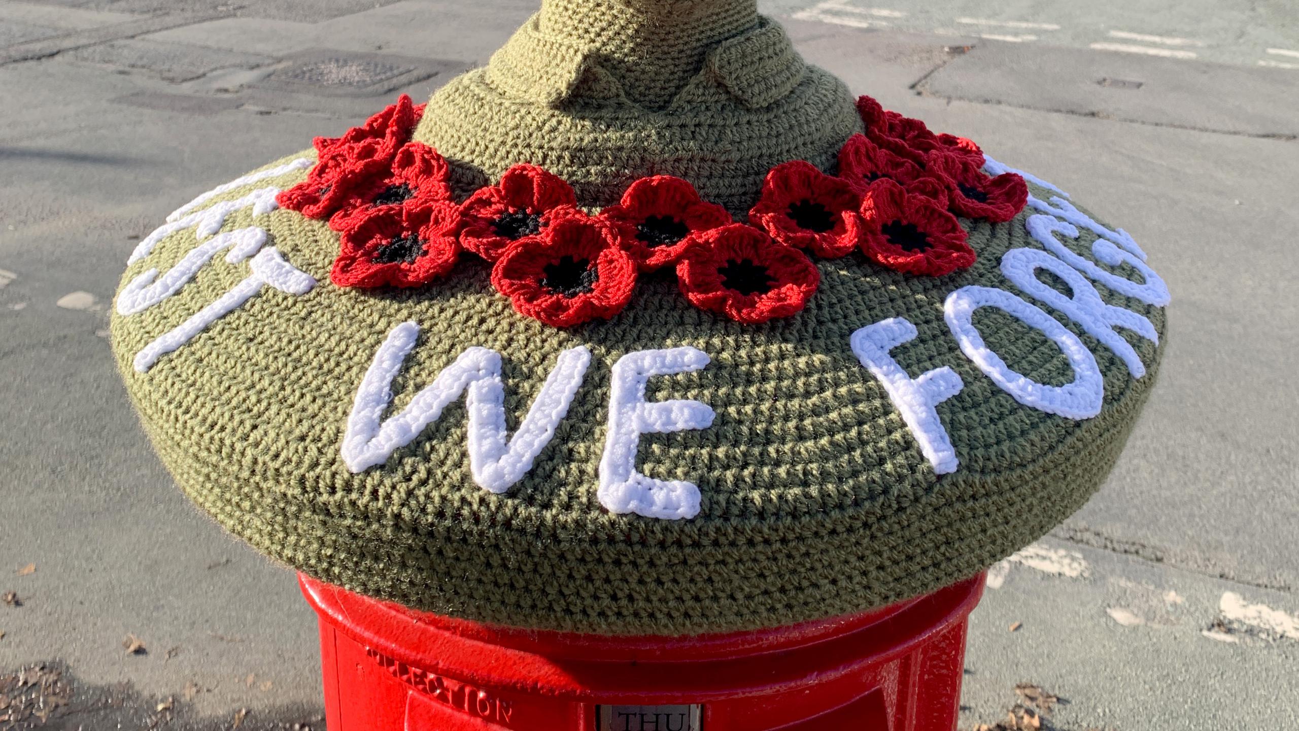 Church Stretton soldier postbox topper