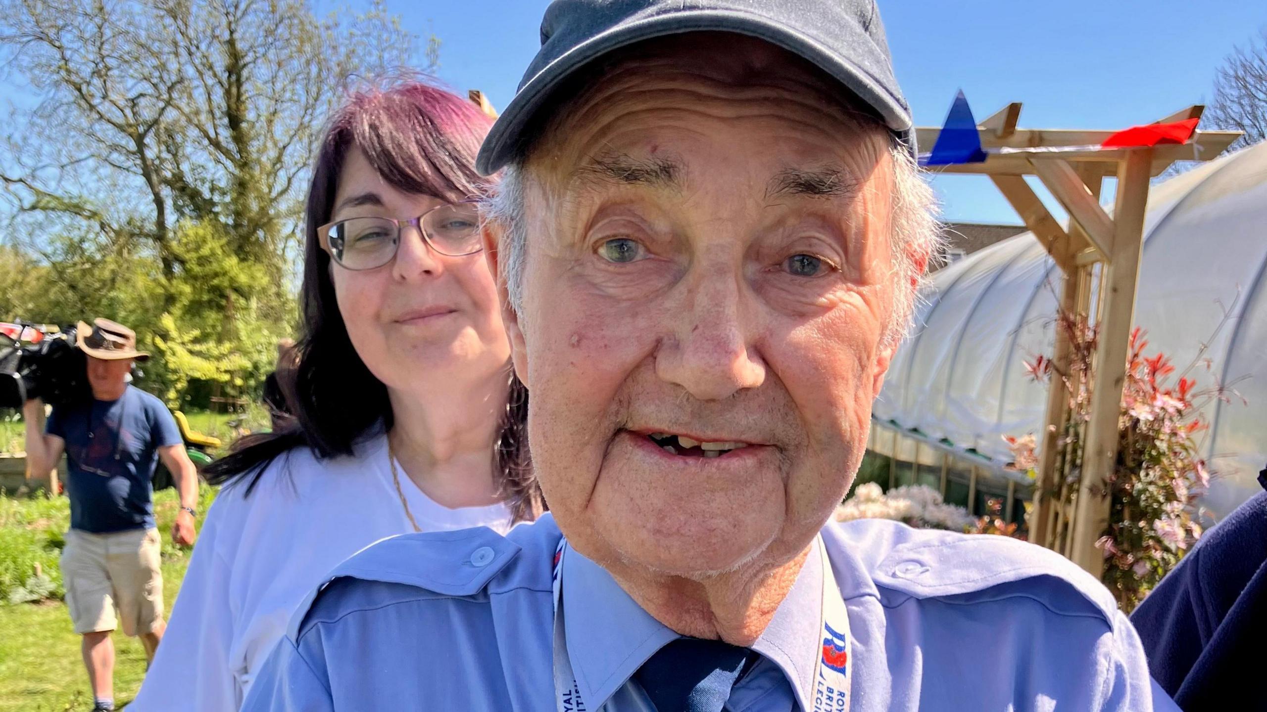 Close up image of veteran Derek Bates at Veterans' Growth charity