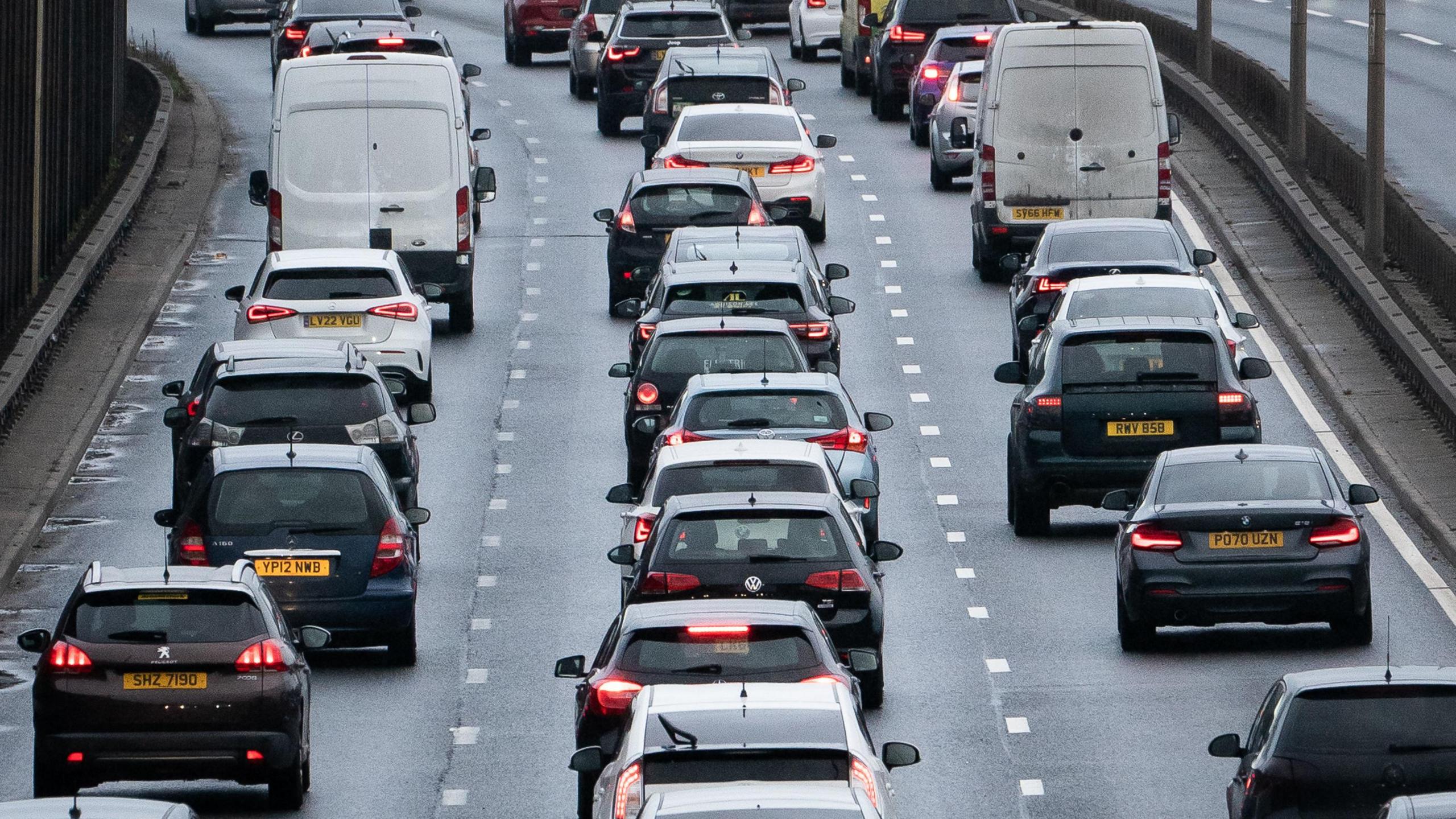 Traffic jam in London