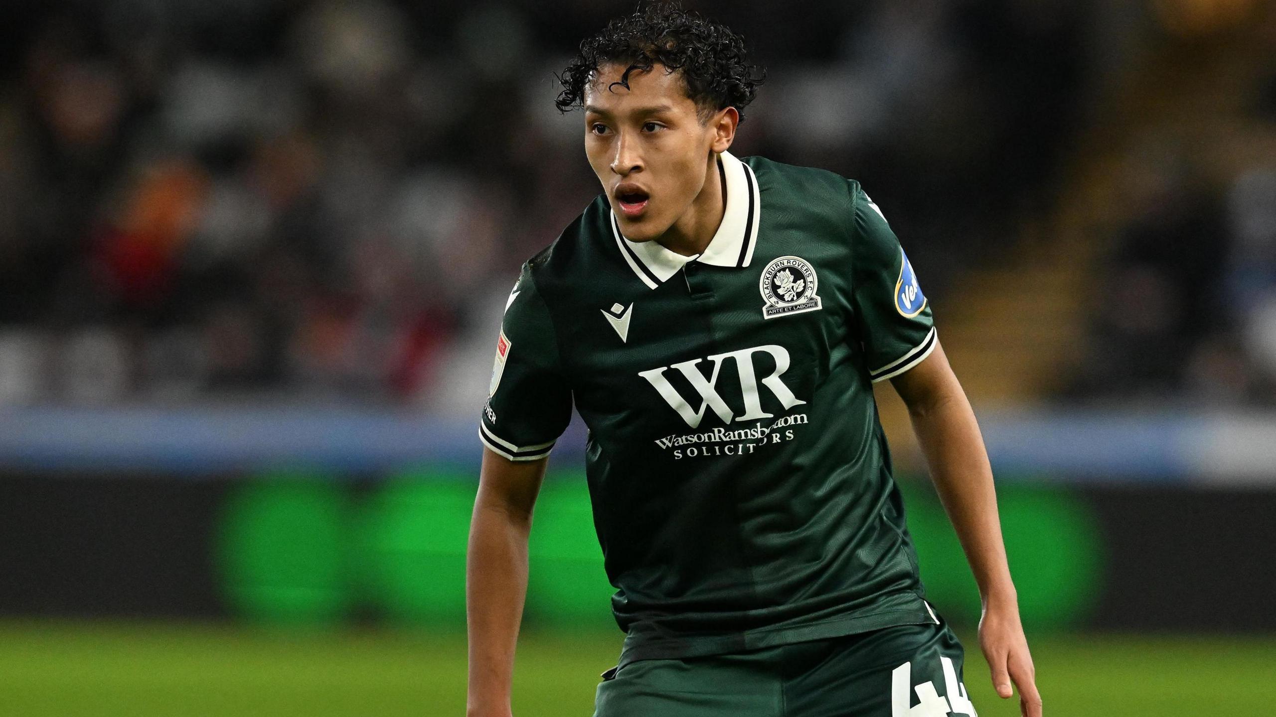 Brandon Powell in action for Blackburn