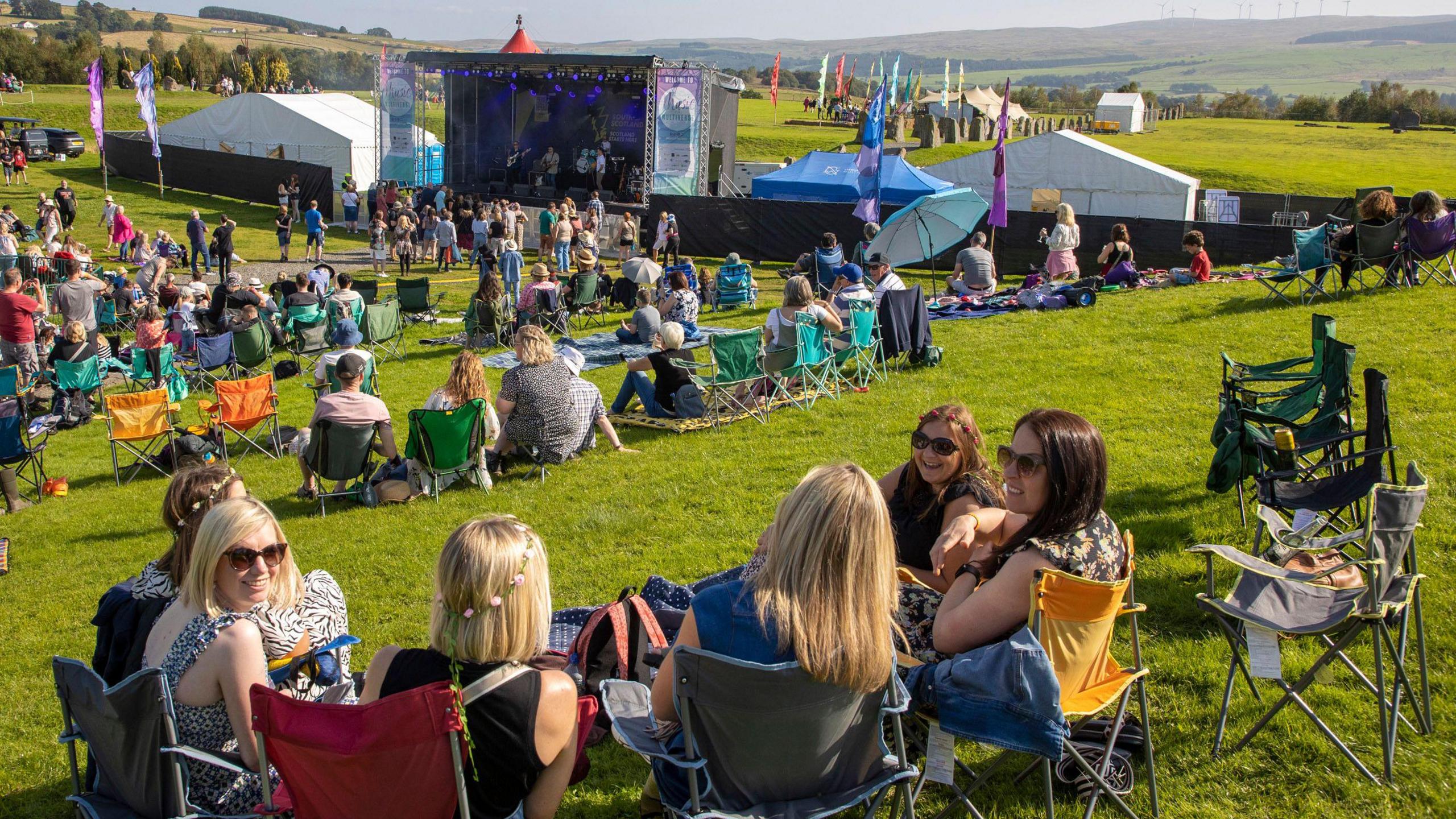 Festival goers