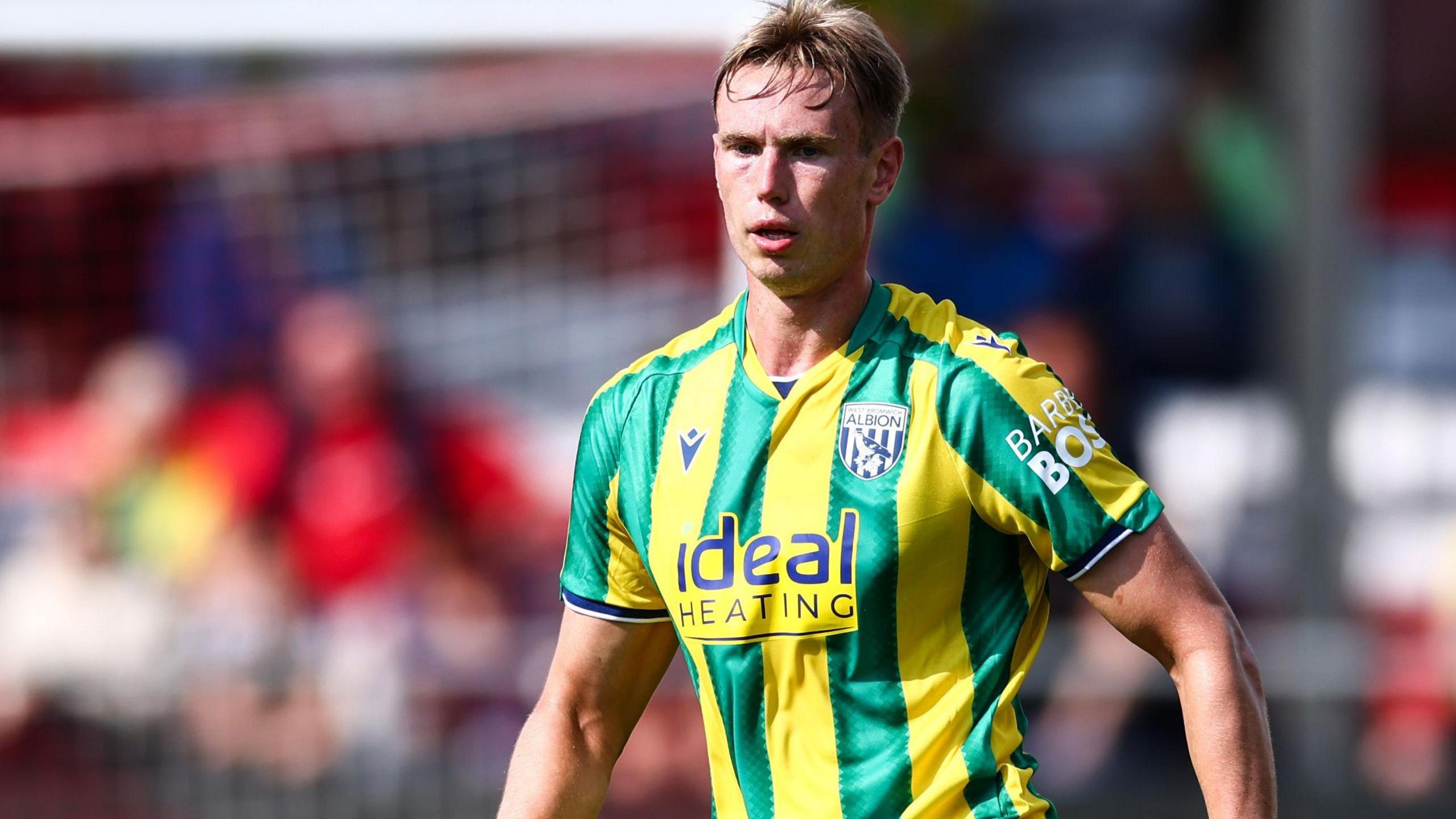 Torbjorn Heggem in action for West Brom in pre-season