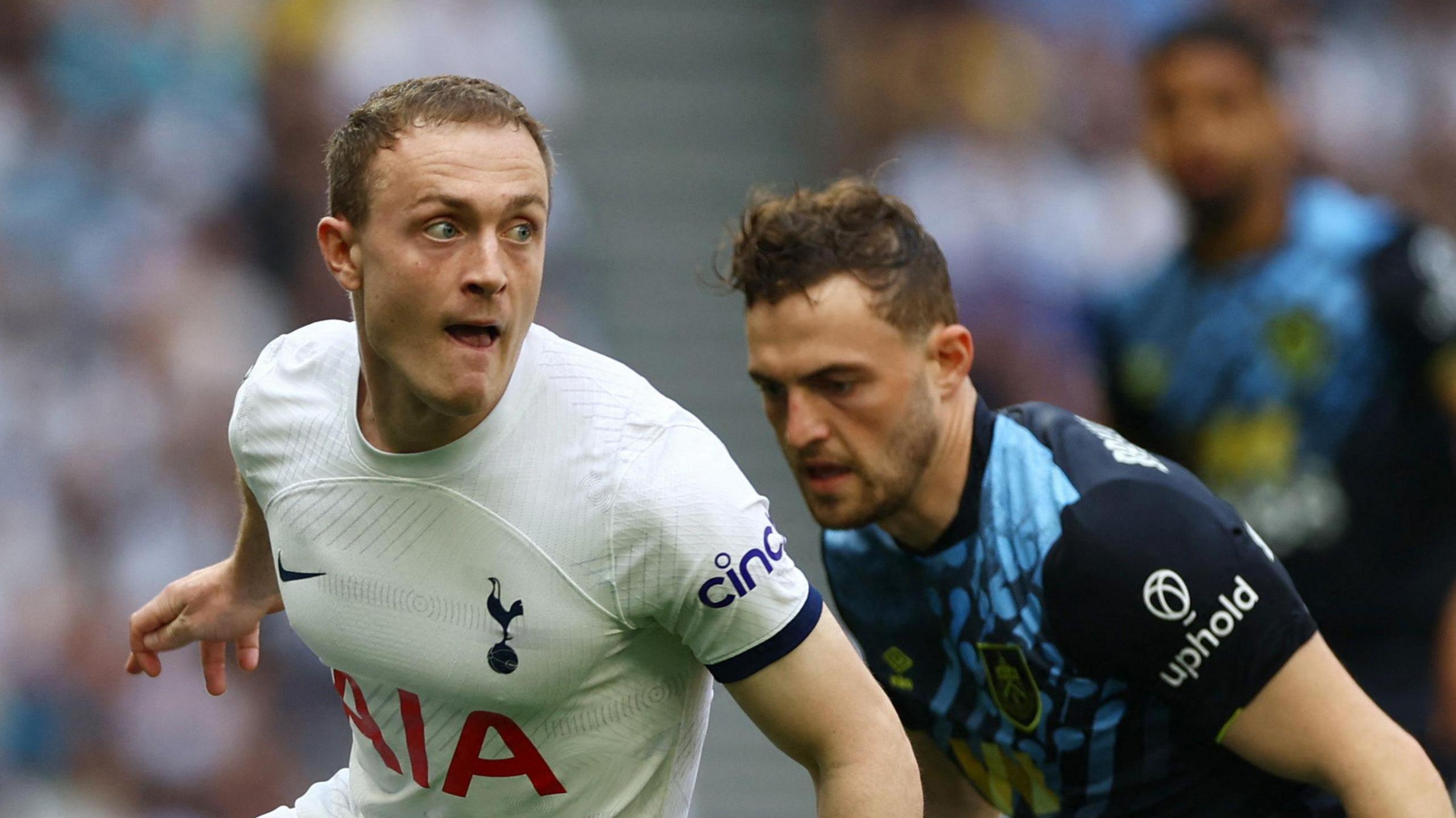 Oliver Skipp playing for Tottenham