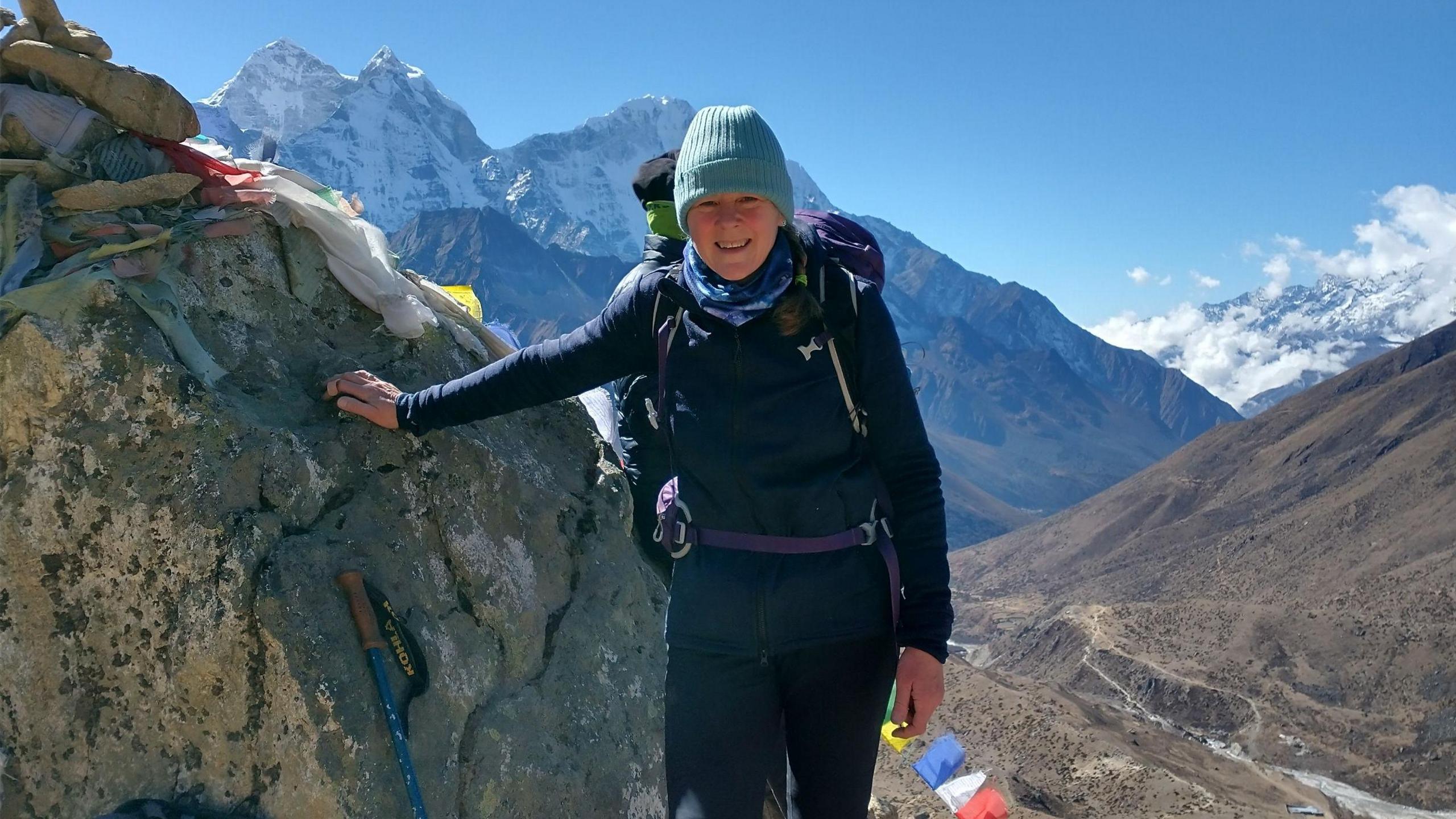 Jane Bryson at Mount Everest Base Camp