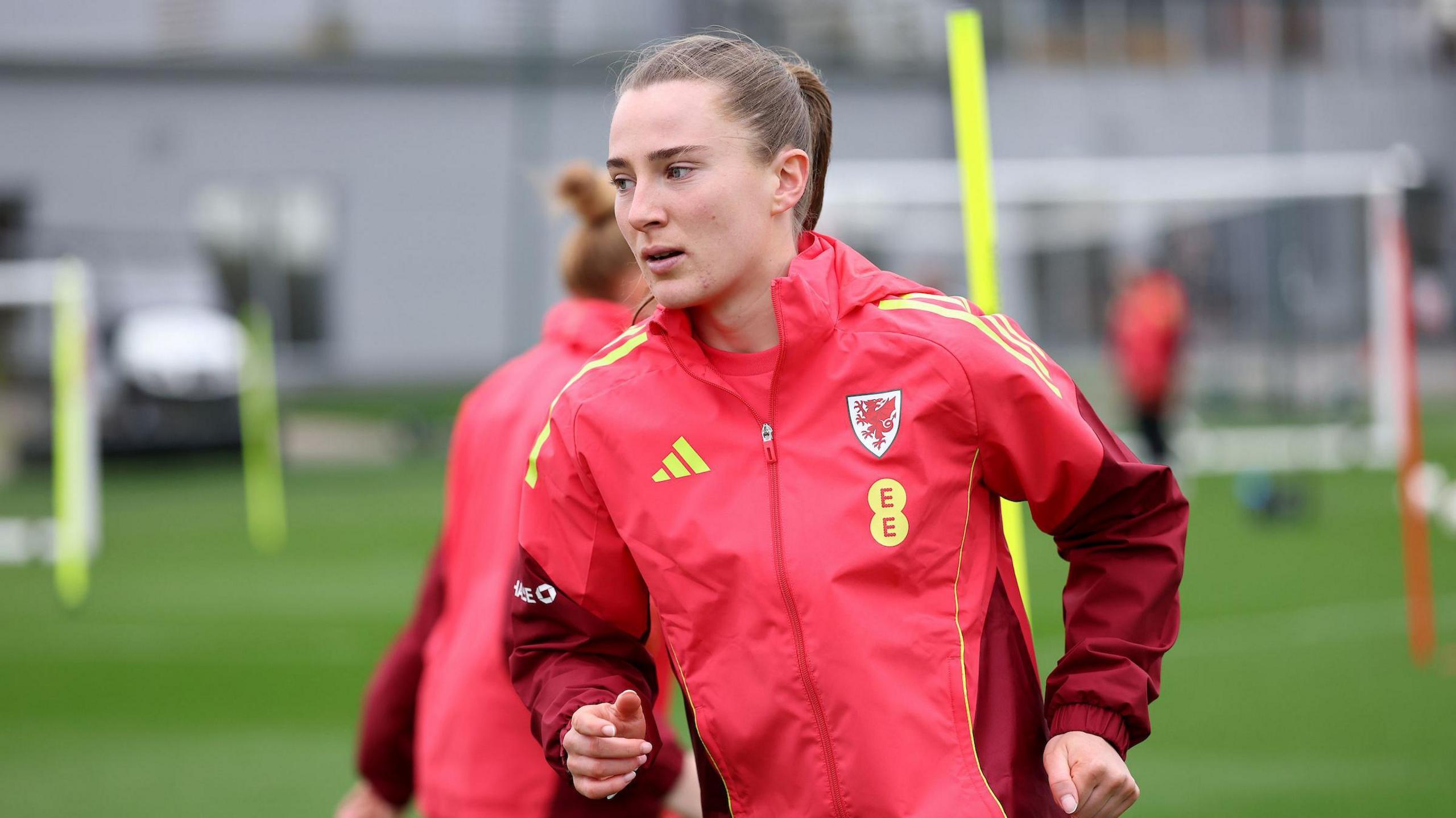 Carrie Jones in Wales training this week 