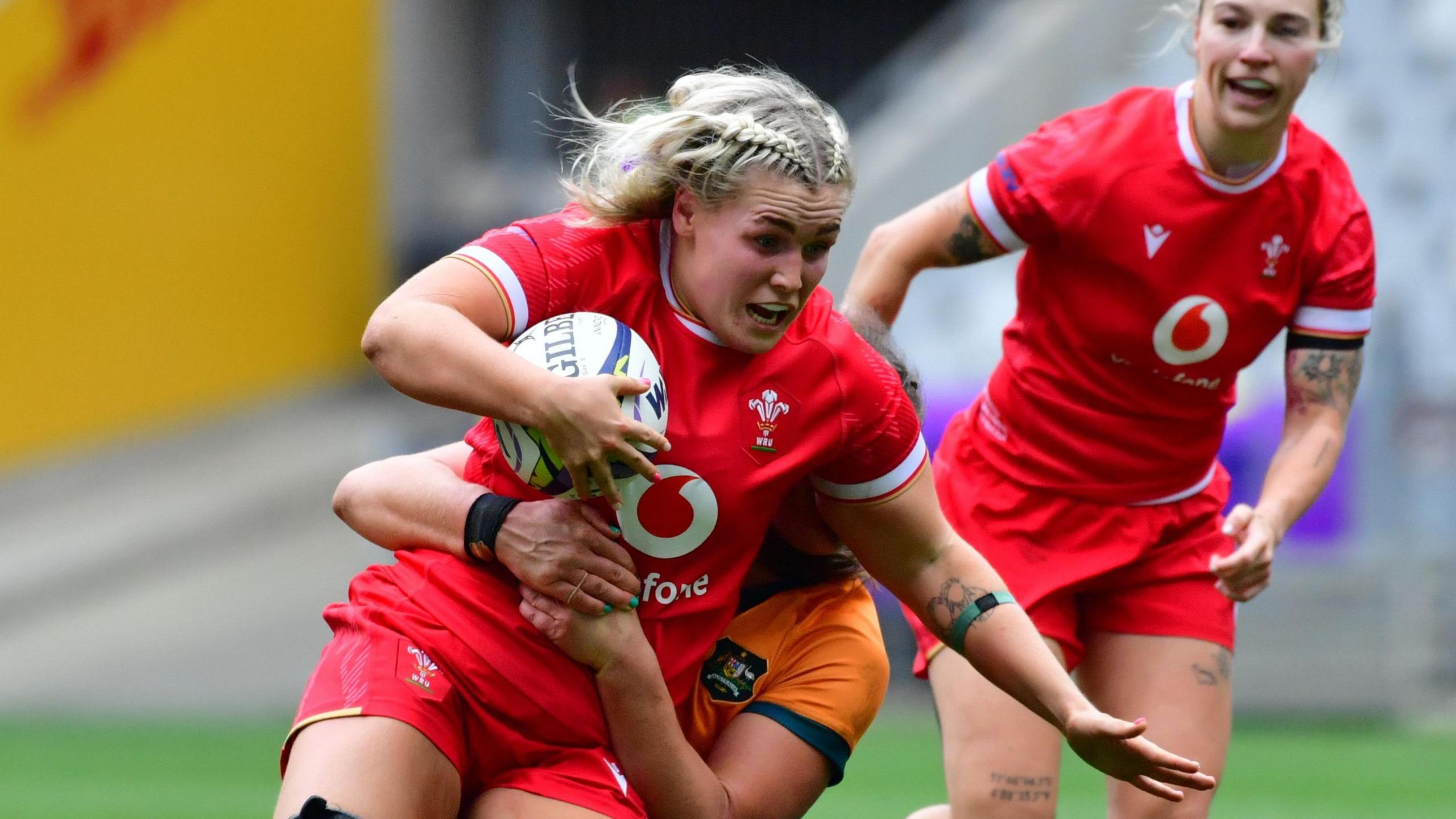 Alex Callender in action for Wales