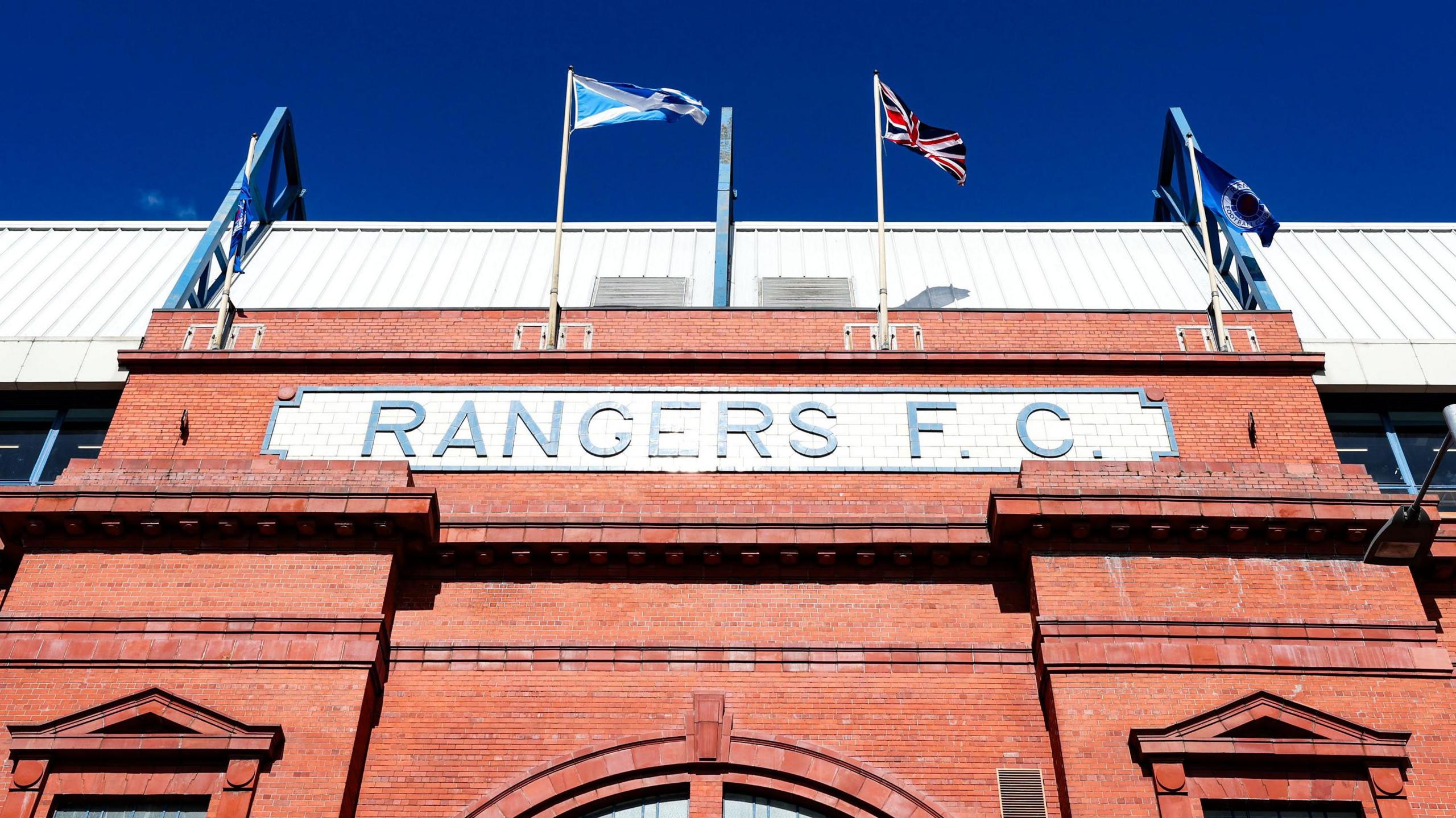 A general view of Ibrox Stadium