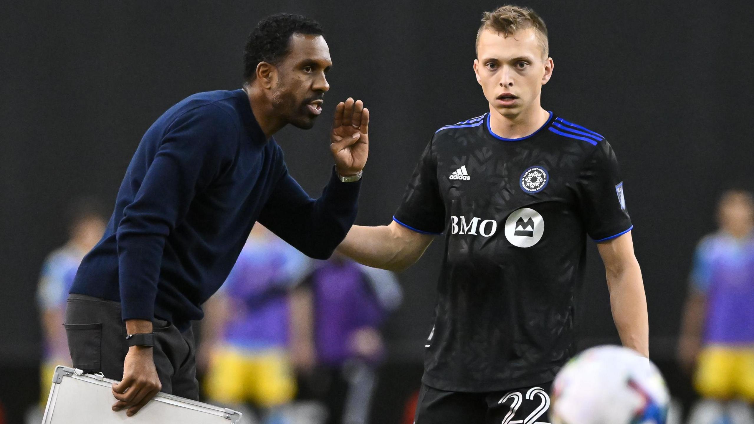 Wilfried Nancy and Alistair Johnston at Montreal