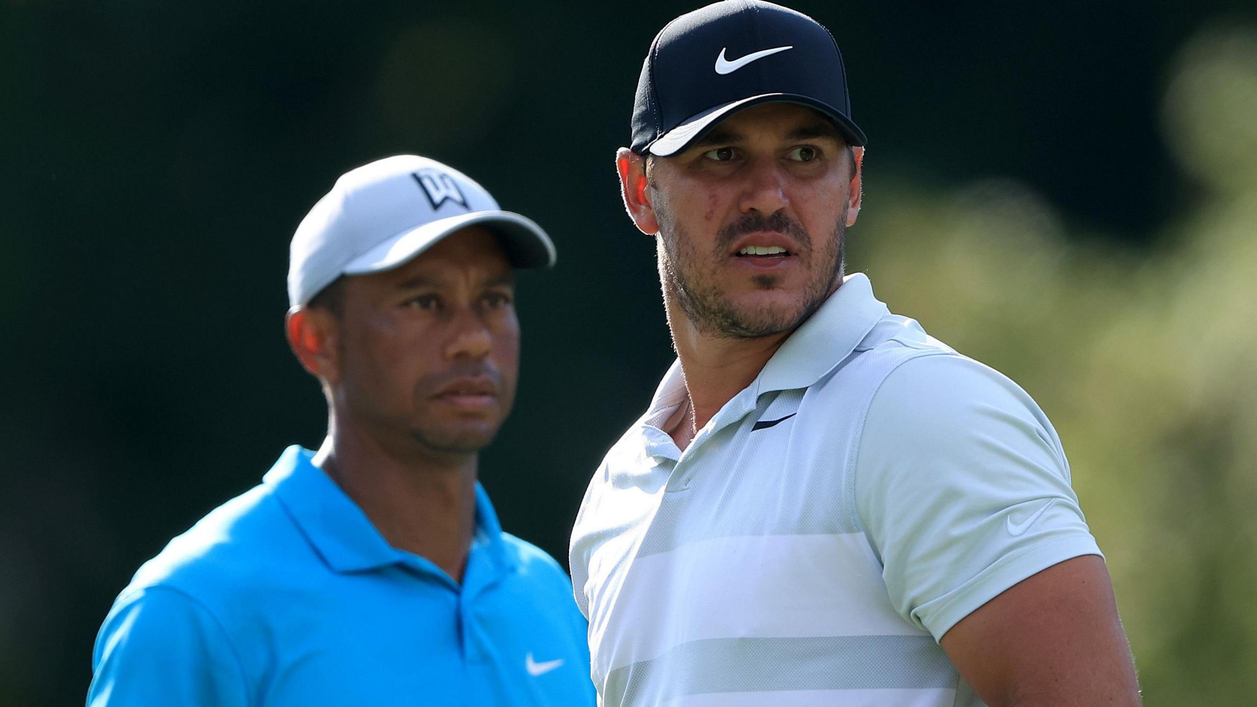 Tiger Woods and Brooks Koepka