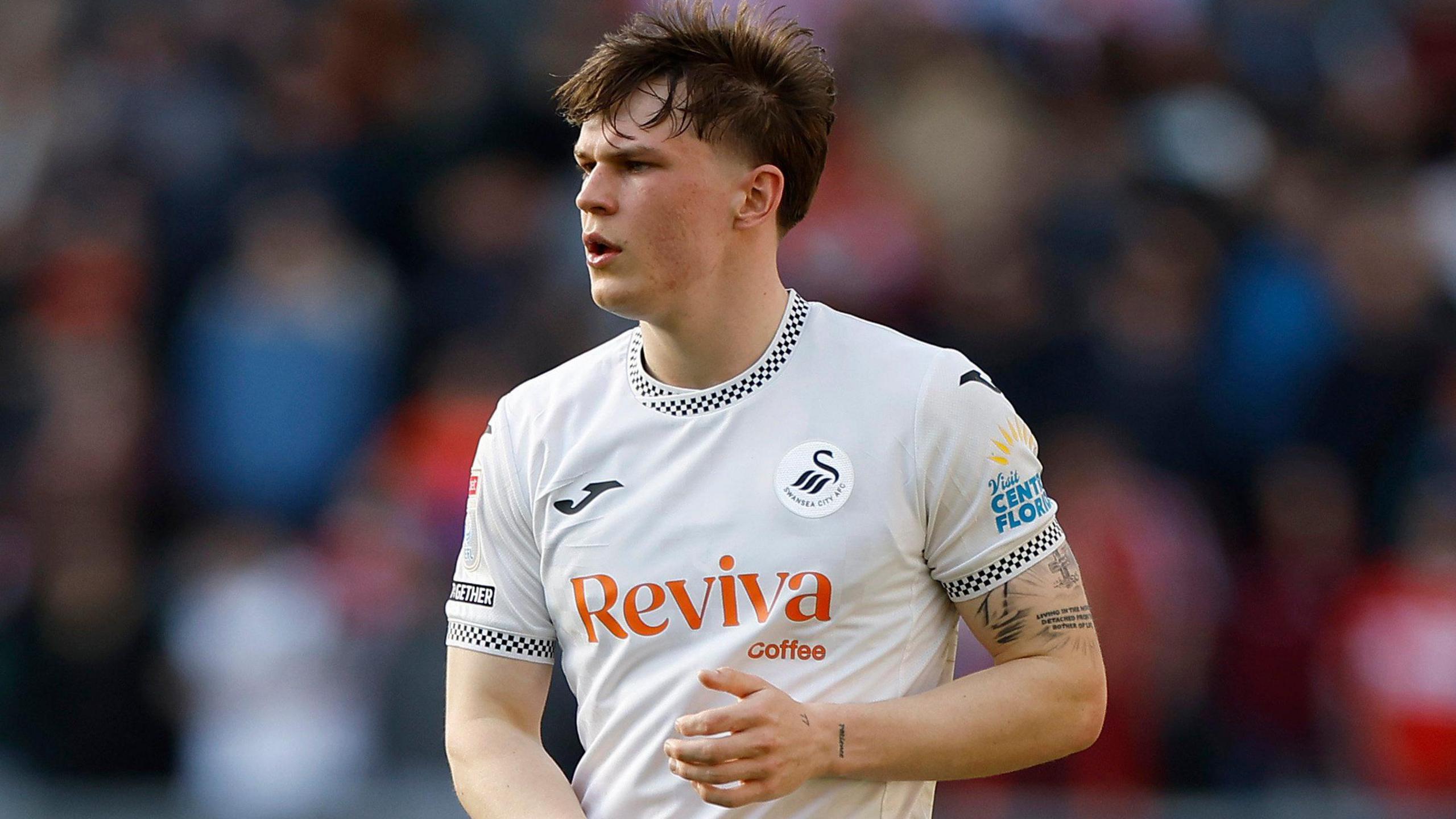Sam Parker in action for Swansea City